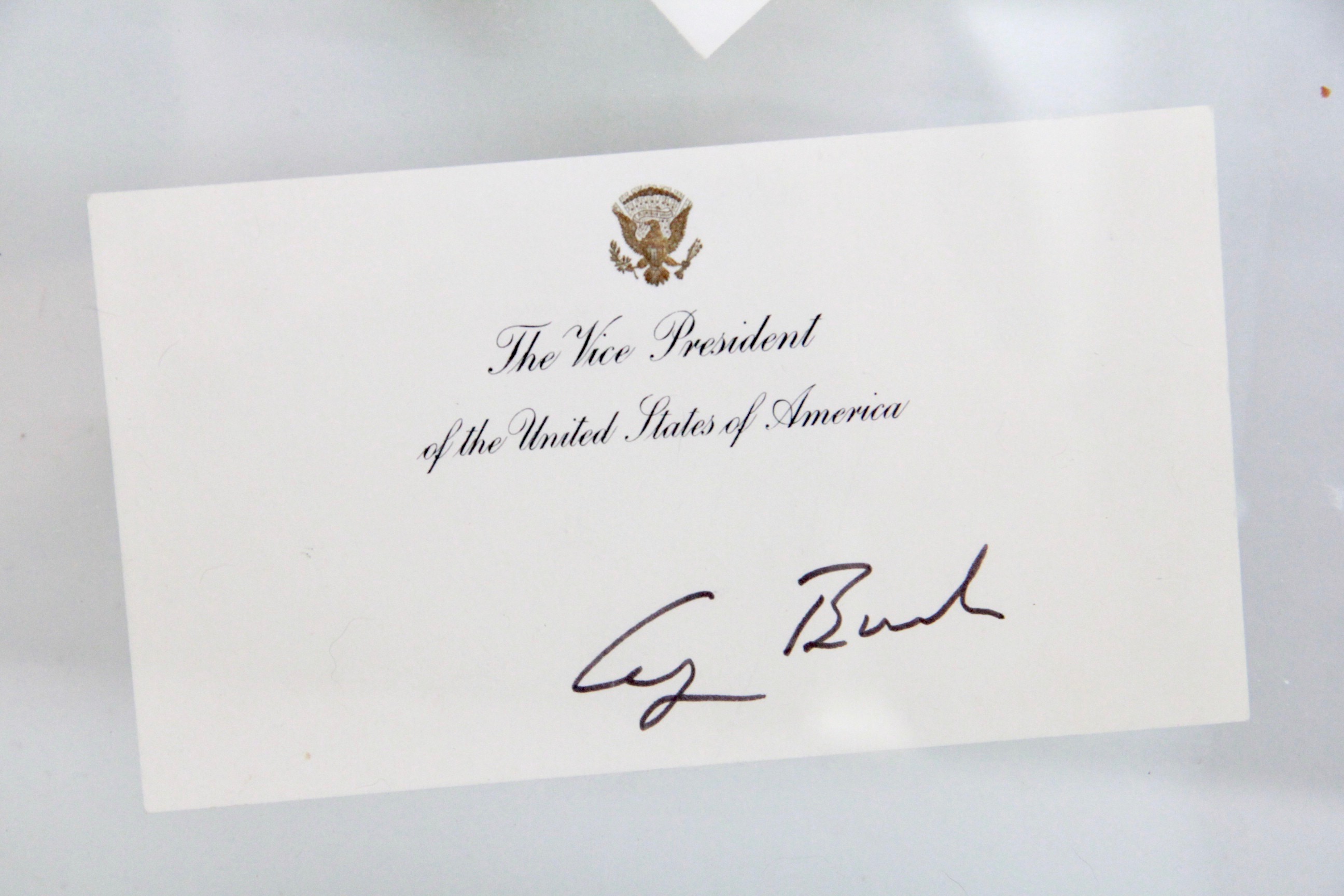 1987 Handwritten Letter and Autograph From Vice President George H. W. Bush
