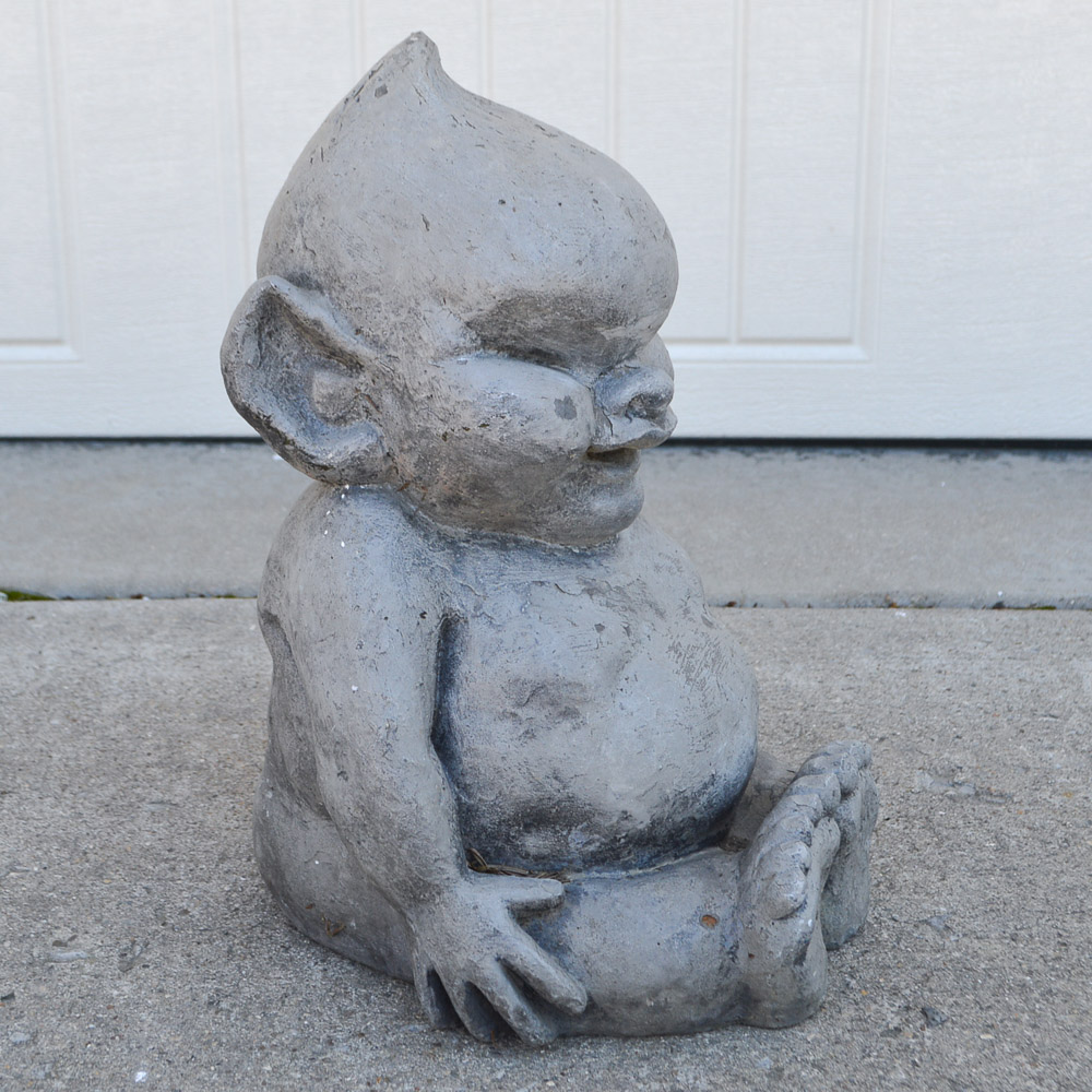 Garden Décor Concrete Billiken Figurine