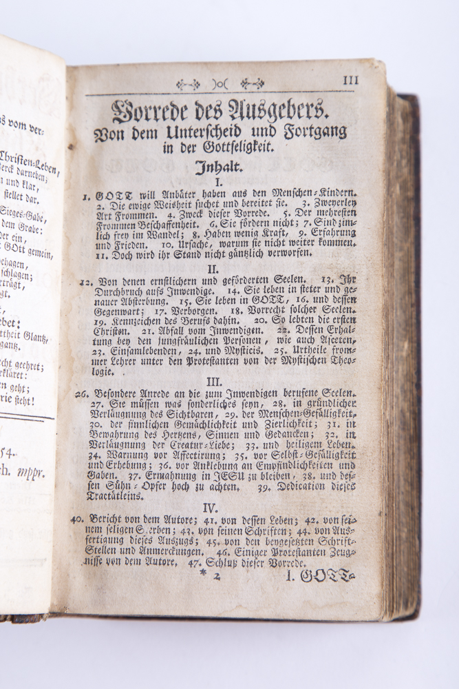 1756 German Language Edition "The Hidden Life With Christ In God"