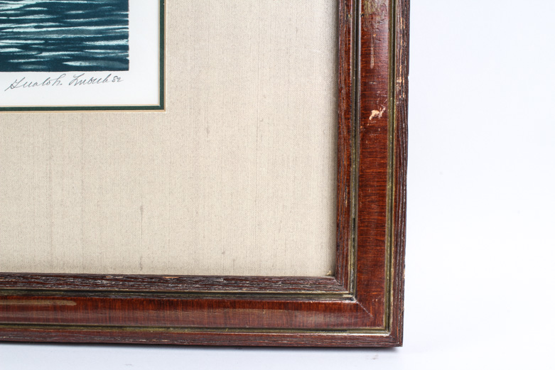 Gerald Lubeck Lithograph "Morning Swim"