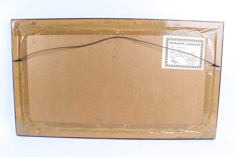 Gerald Lubeck Lithograph "Morning Swim"