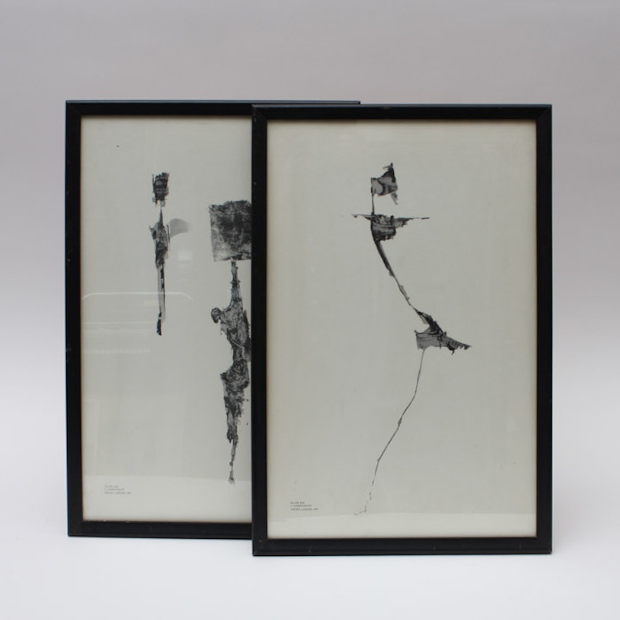 Pietro Lazzari Offset Lithographs "_I Carbonizzati_" Plates XXX and XIII