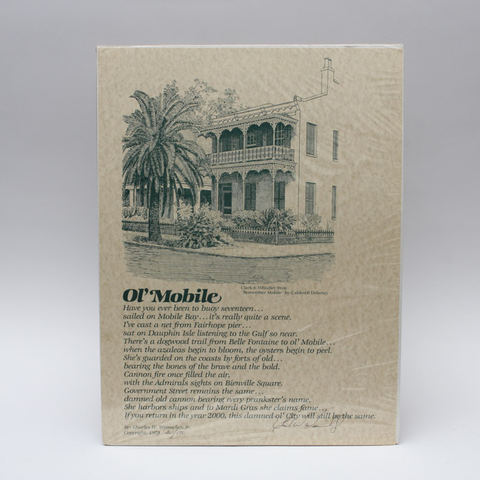 Charles W. Weinacker Jr. Limited Edition Planographic Print of "Ol' Mobile"