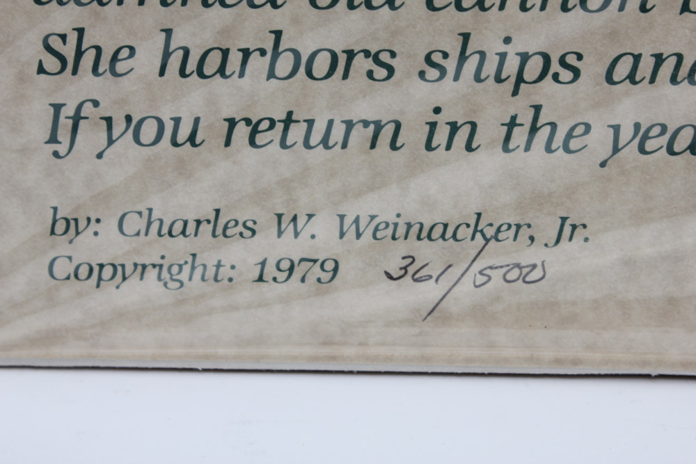 Charles W. Weinacker Jr. Limited Edition Planographic Print of "Ol' Mobile"