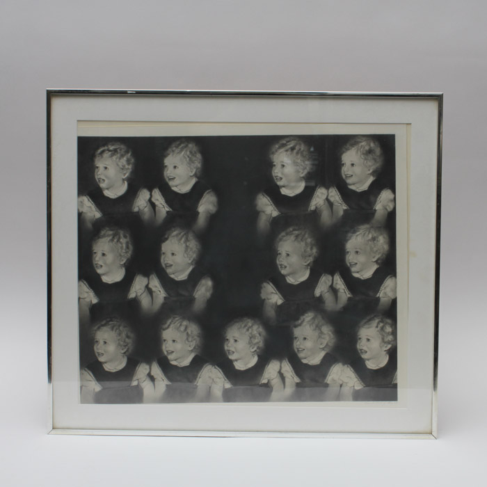 1973 Manon Cleary Graphite Drawing of Twin Sisters