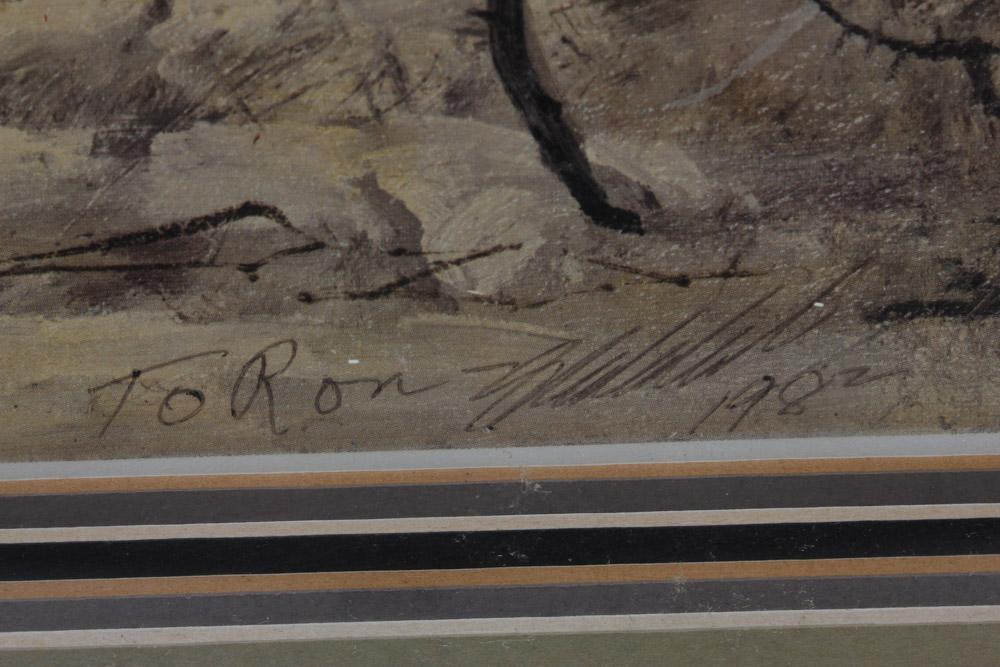 Guy Coheleach Offset Lithograph "Beware: African Bull Elephant"