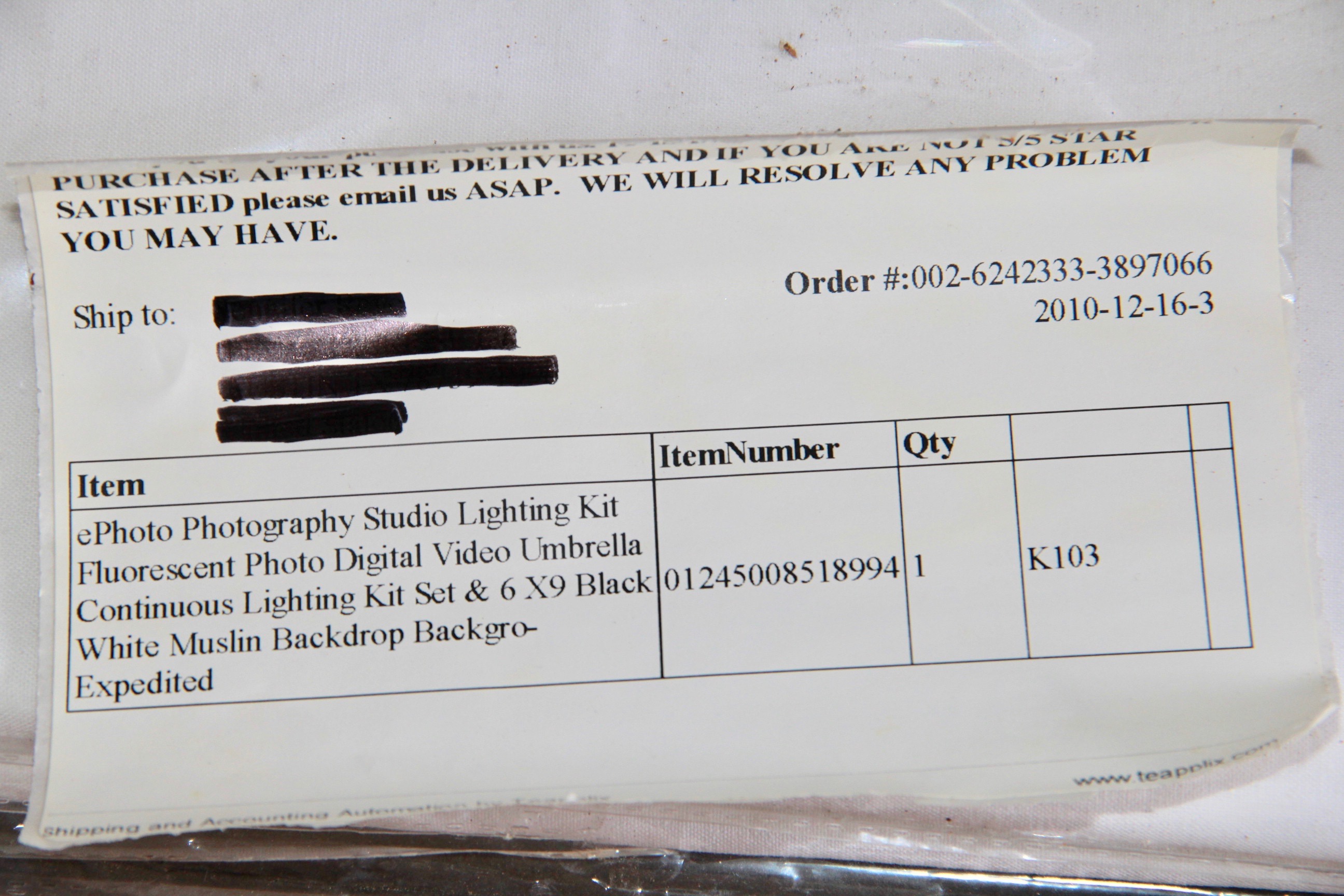 ePhoto Studio Lighting Kit and Backdrop