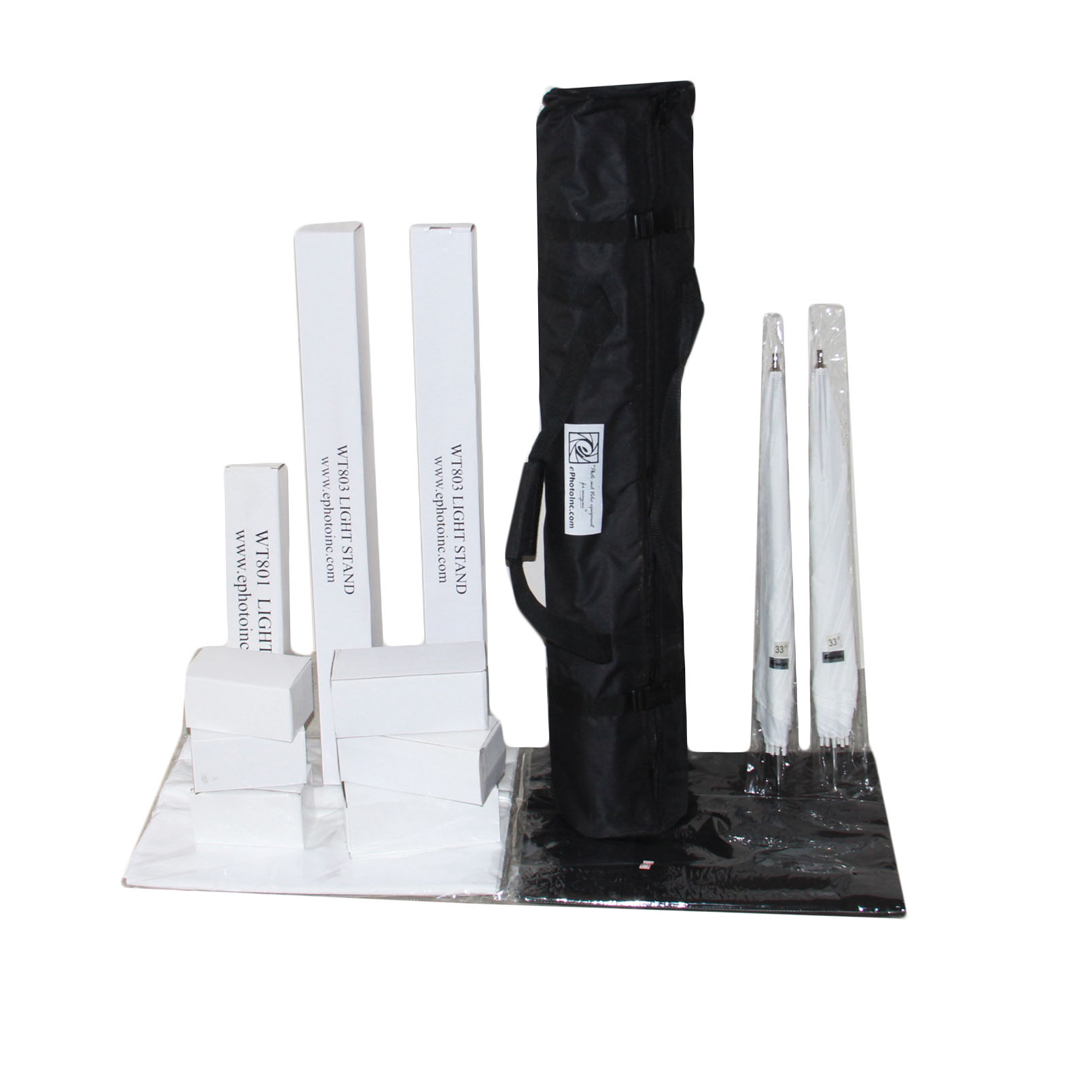 ePhoto Studio Lighting Kit and Backdrop