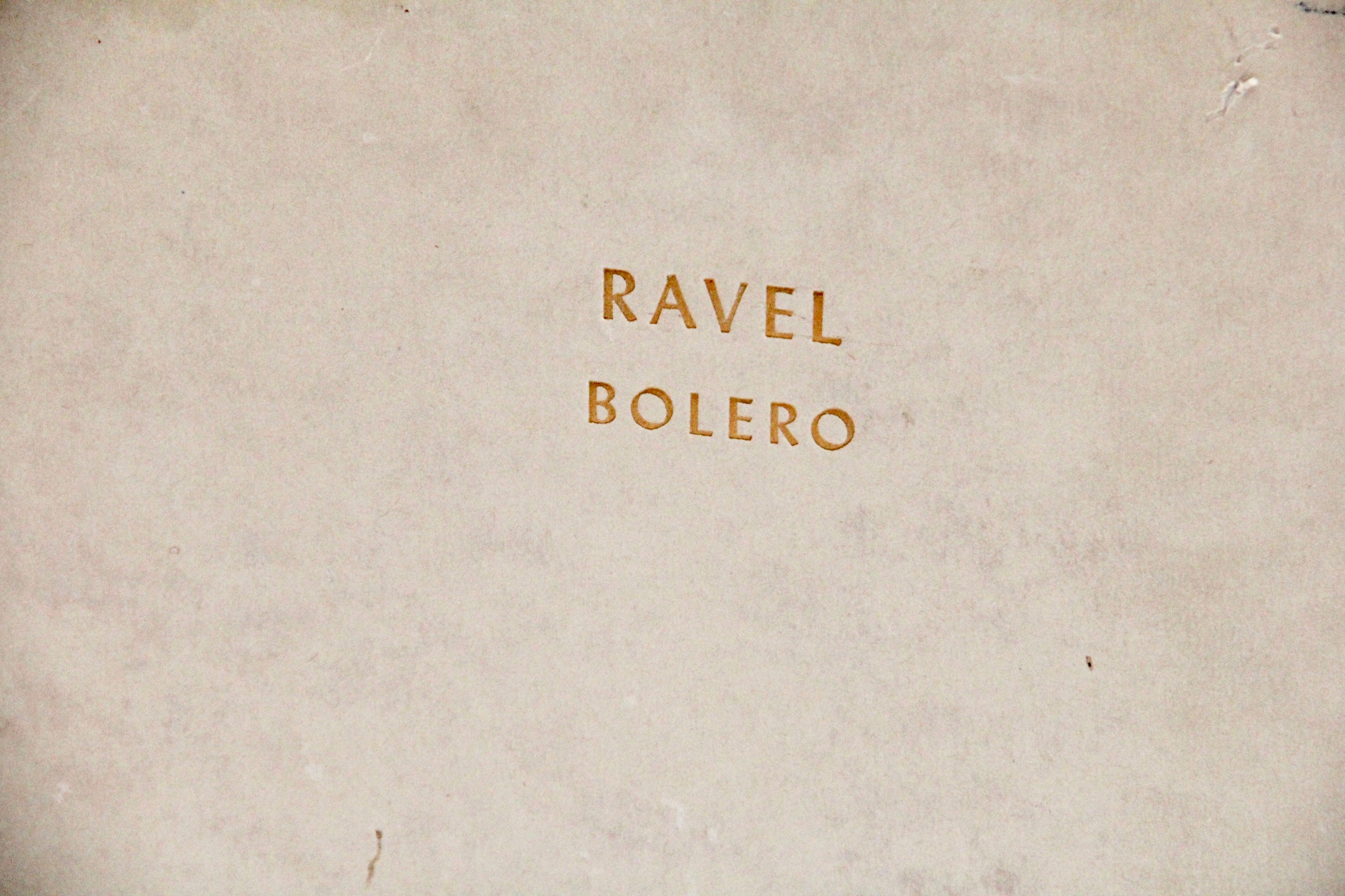 Ravel Bolero 78 rpm Record Set