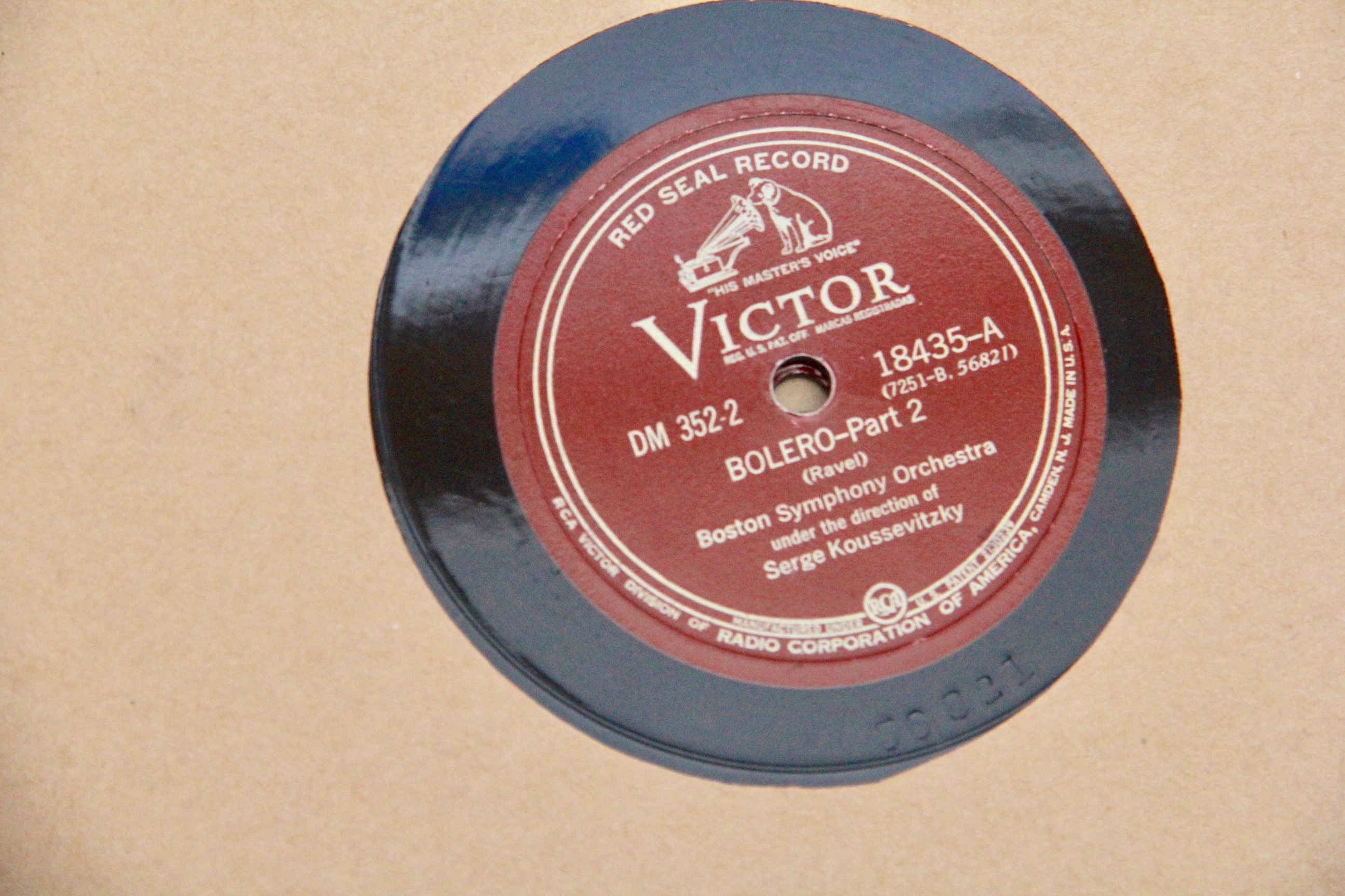 Ravel Bolero 78 rpm Record Set