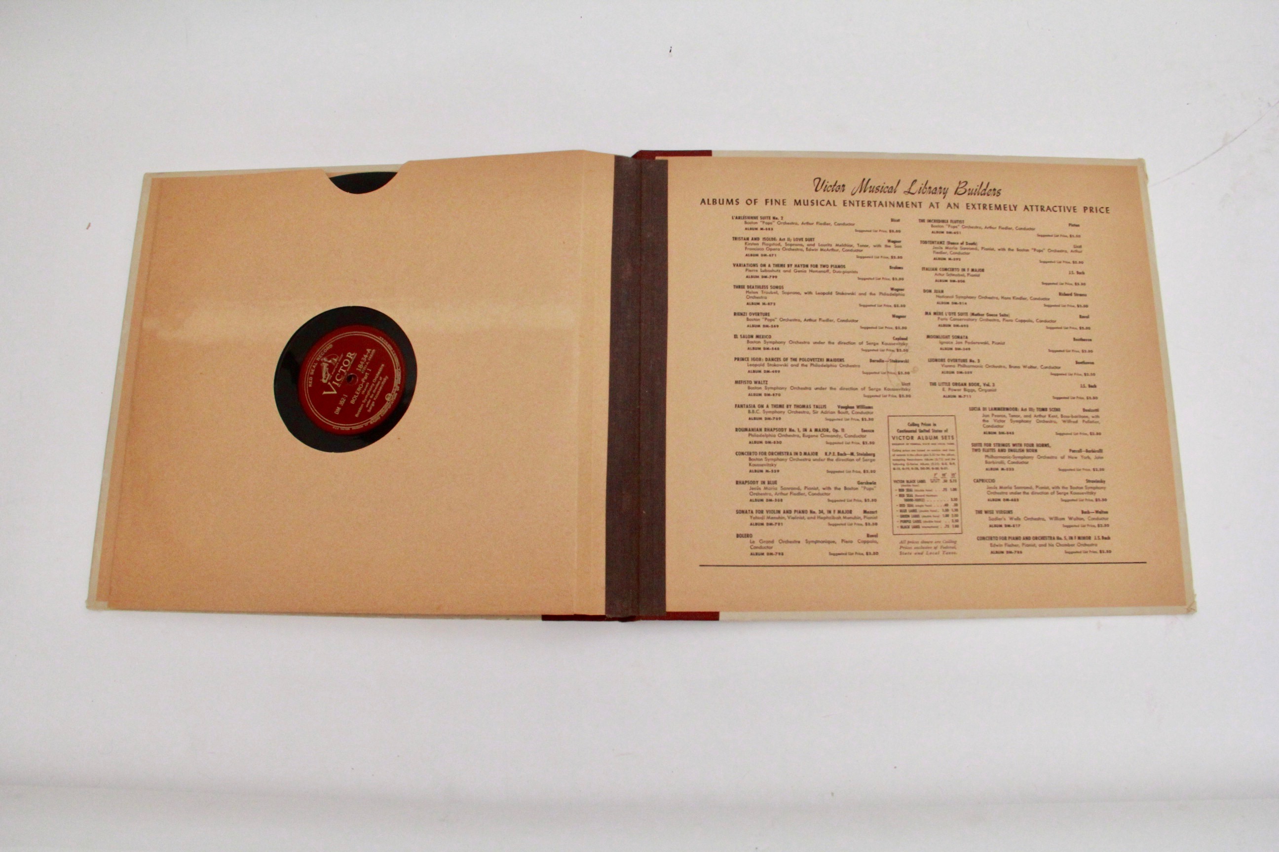 Ravel Bolero 78 rpm Record Set