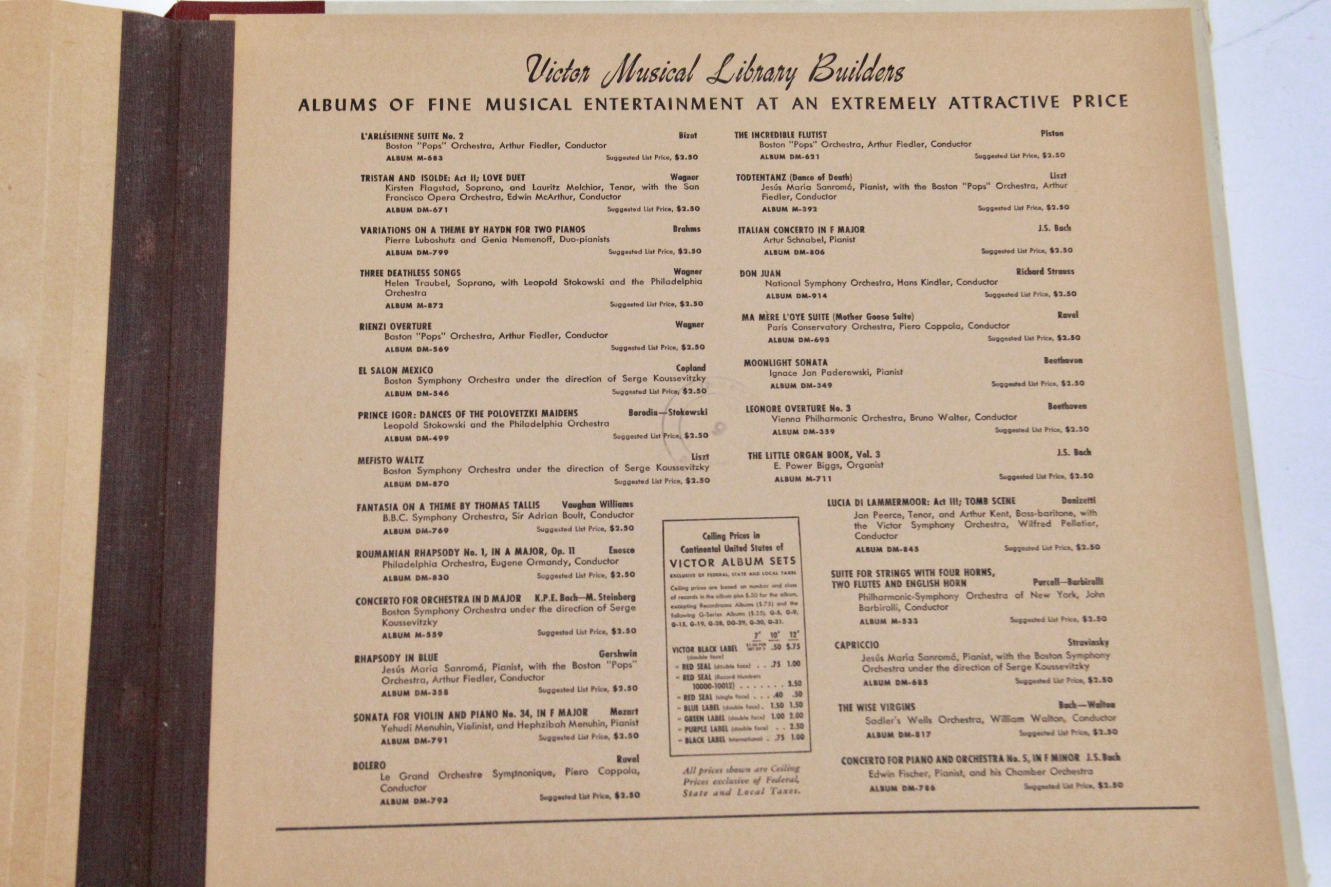 Ravel Bolero 78 rpm Record Set