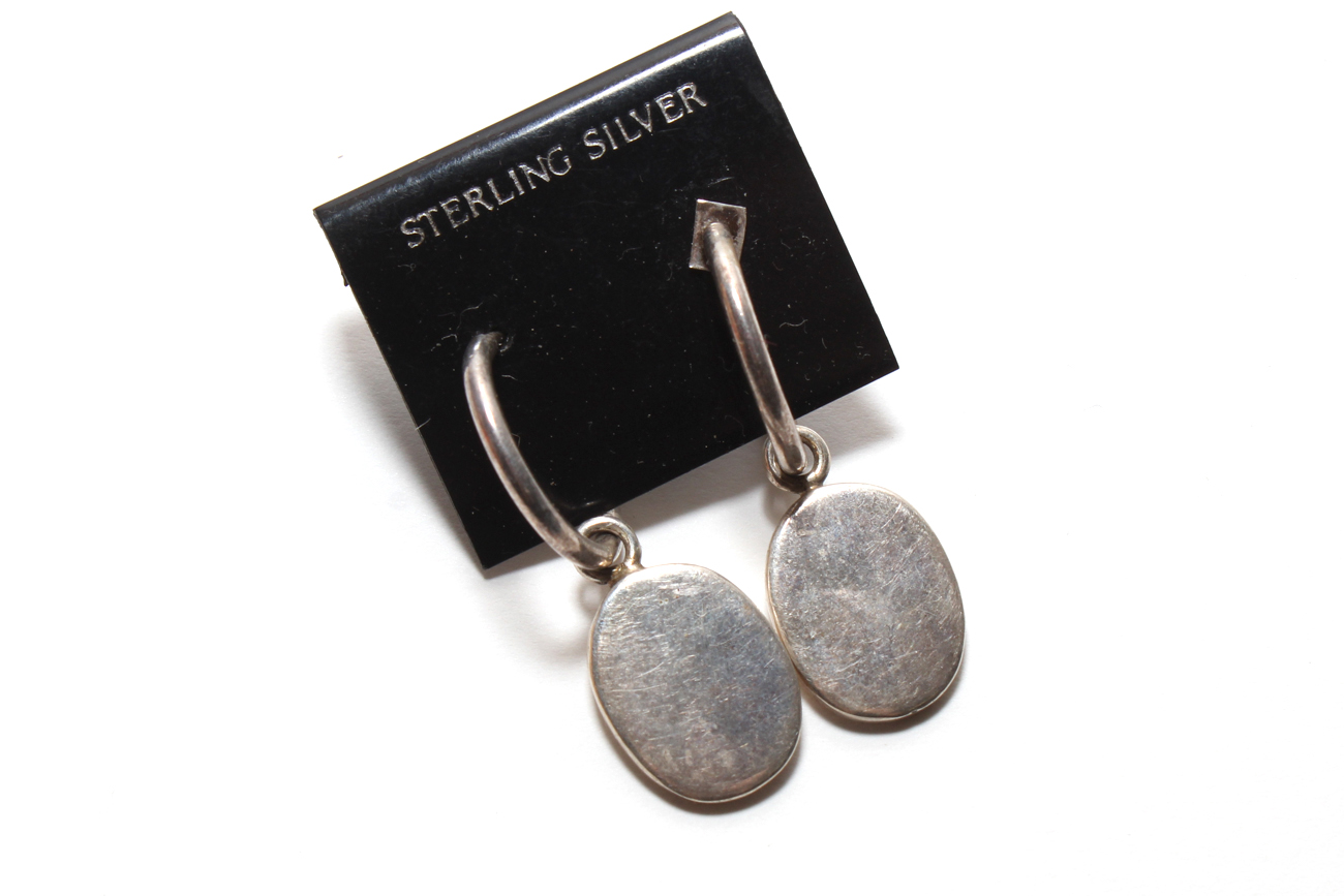 Sterling Silver Chain Necklace And Earrings