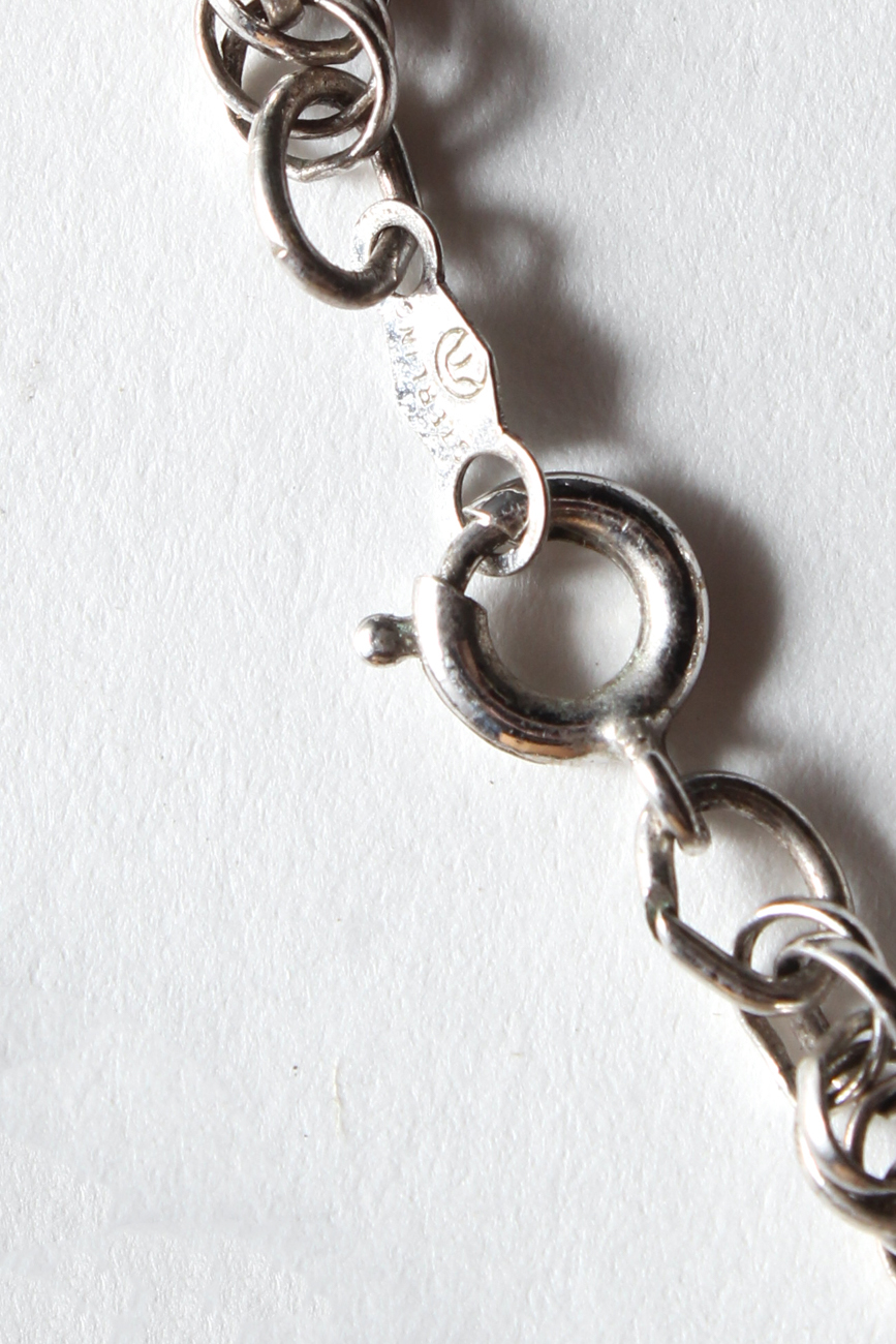 Sterling Silver Chain Necklace And Earrings