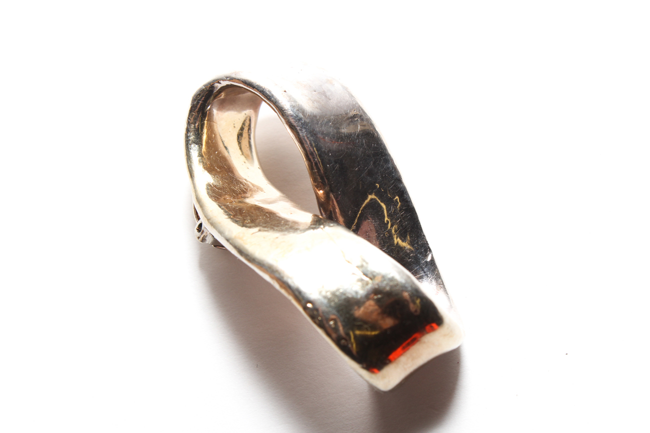 Vintage Sterling Silver Clip-On Earrings