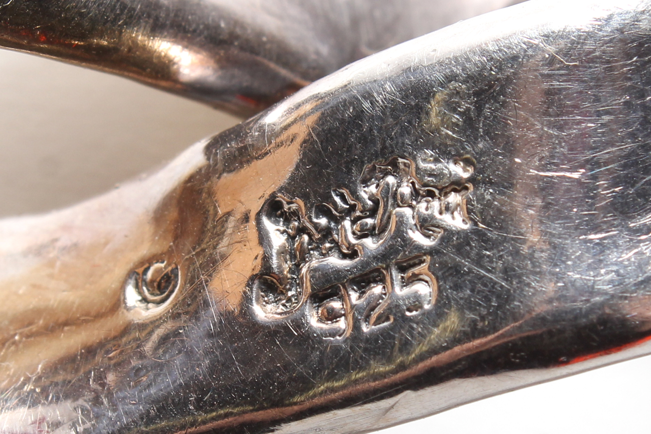 Vintage Sterling Silver Clip-On Earrings