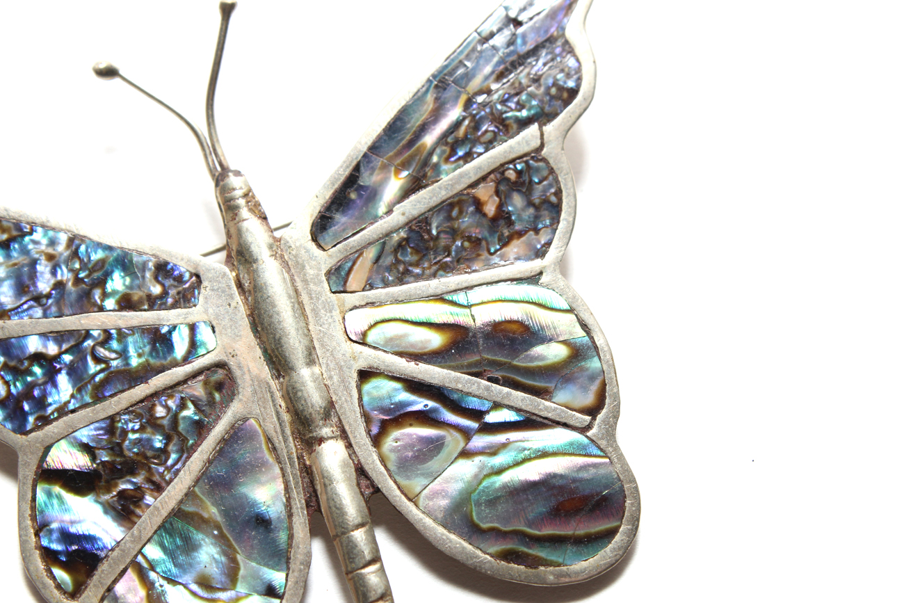 Pair Of Sterling Silver Brooches