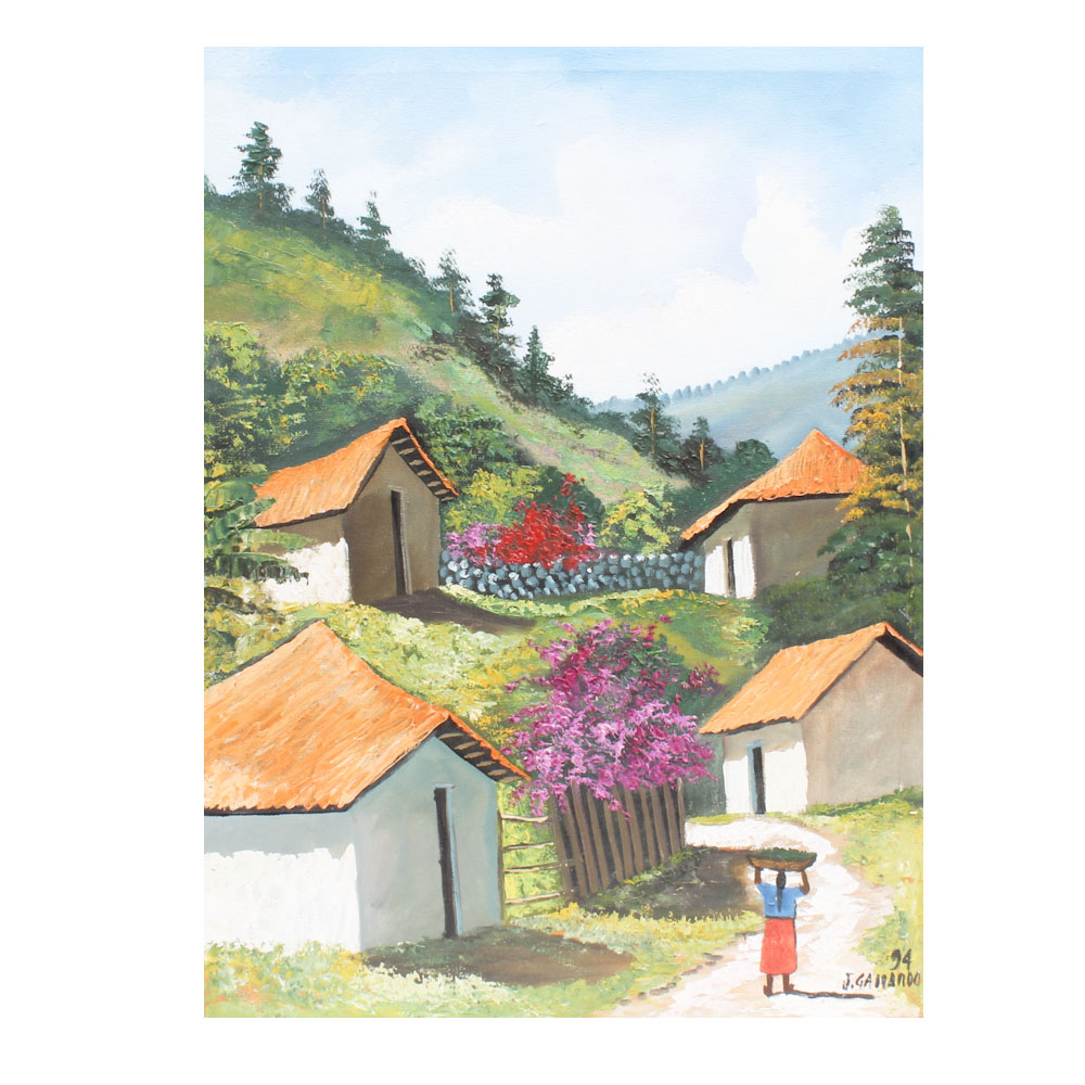 1994 J. Gallardo Painting on Stretched Cloth