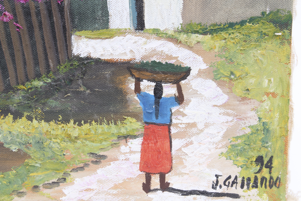 1994 J. Gallardo Painting on Stretched Cloth