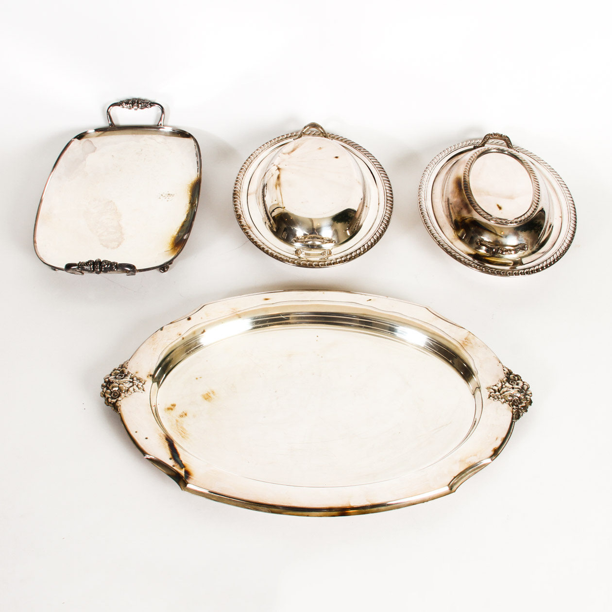 Collection of Silver Plated Serving Pieces