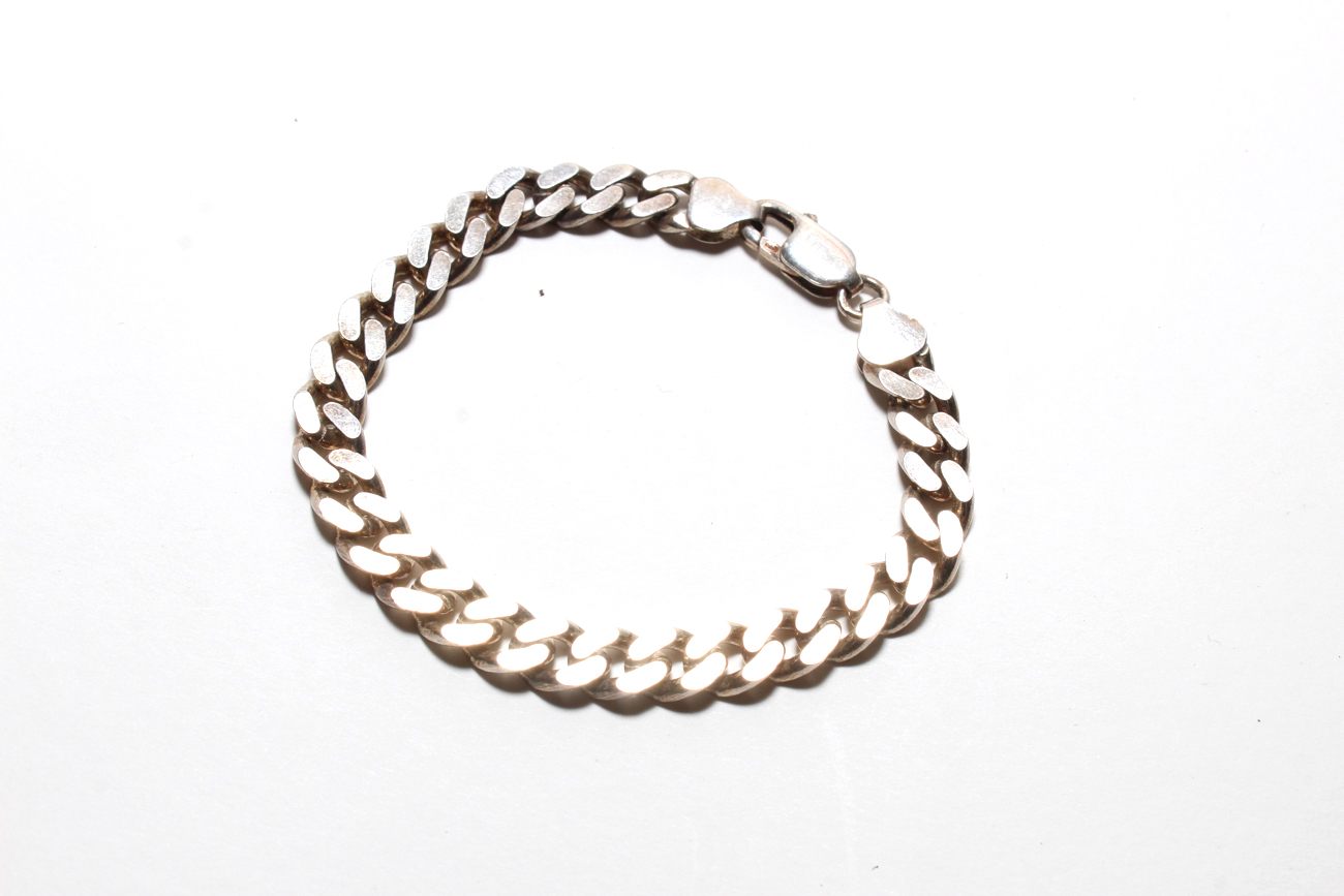 Three Vintage Italian Sterling Silver Bracelets