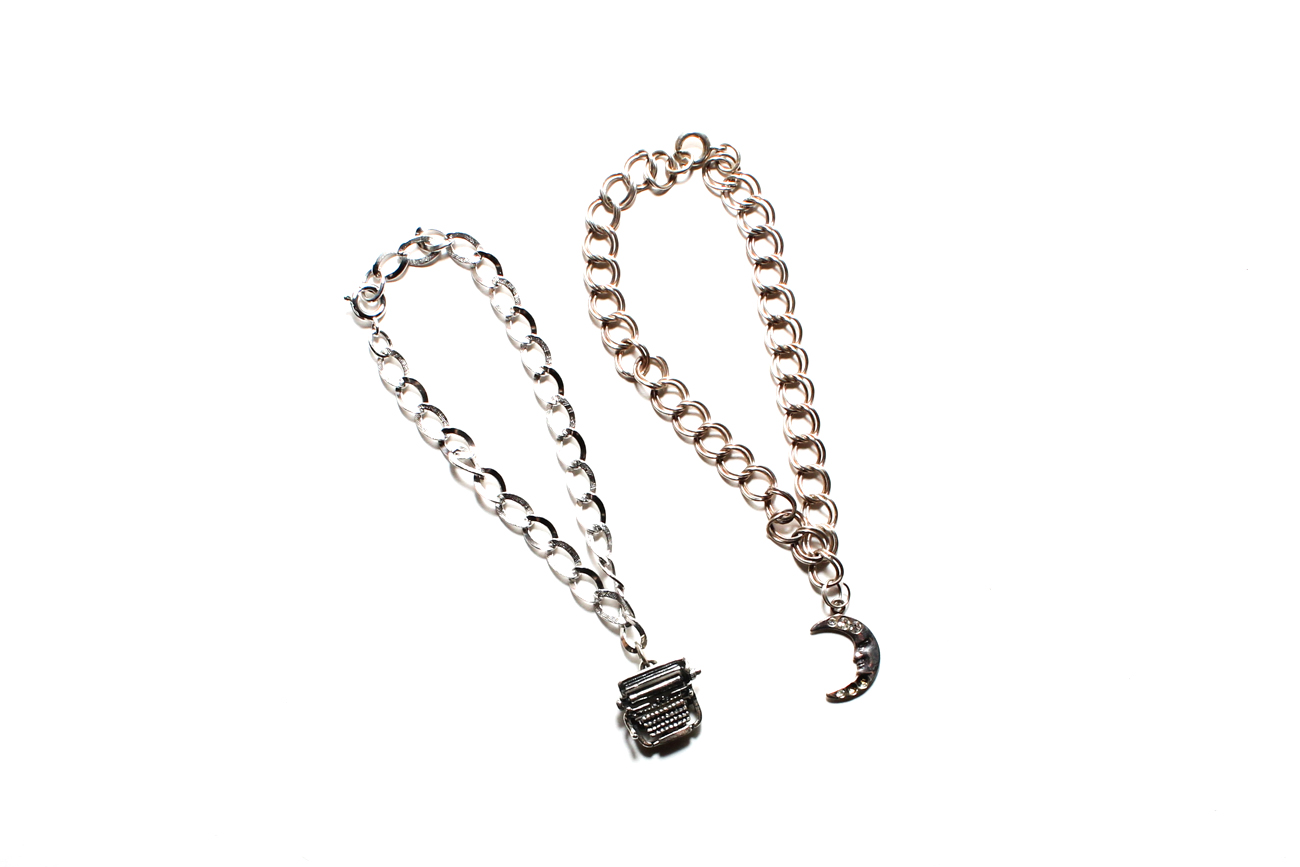 Two Sterling Silver Charm Bracelets Including Jezlaine And Bead