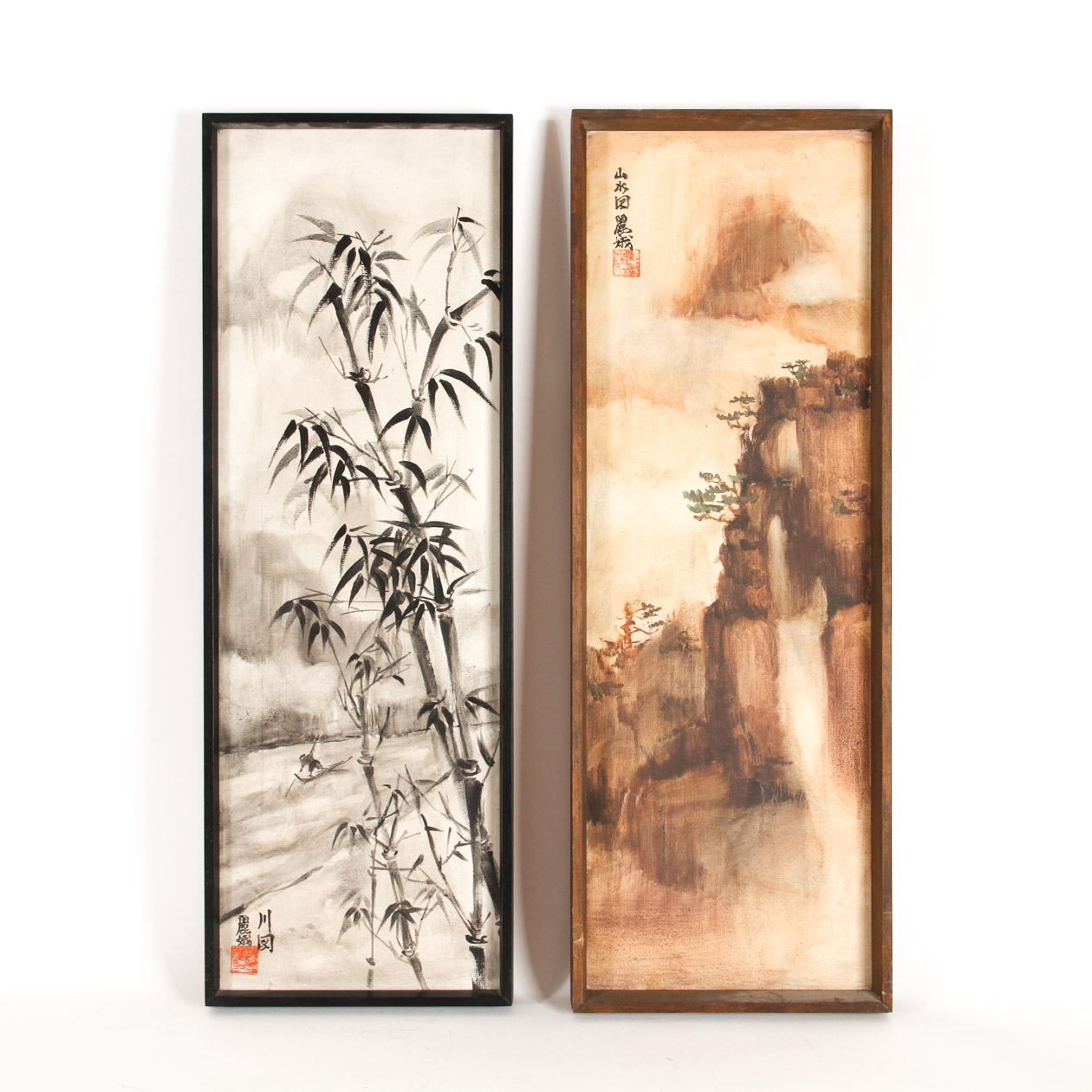 Pair of Vintage Chinese Paintings