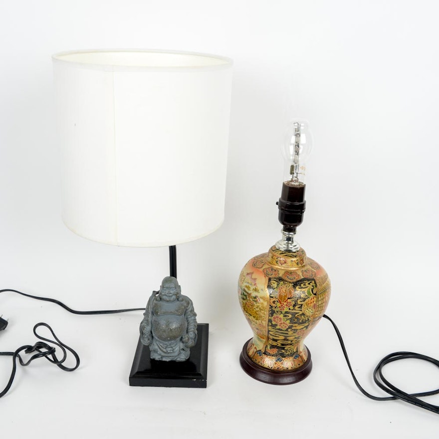 Two Chinese Inspired Lamps