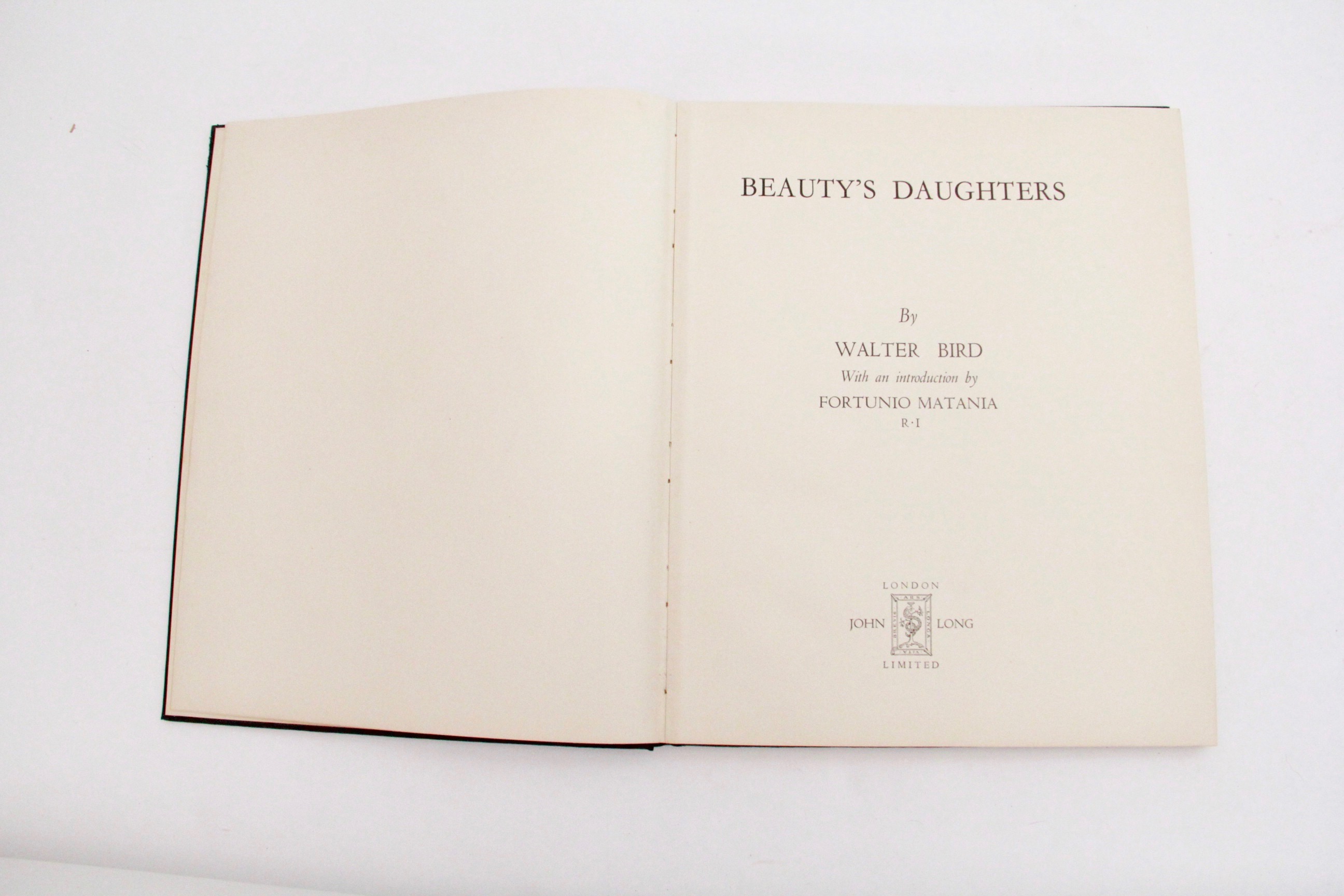 1938 "Beauty's Daughters" Photography Art Book by Walter Bird