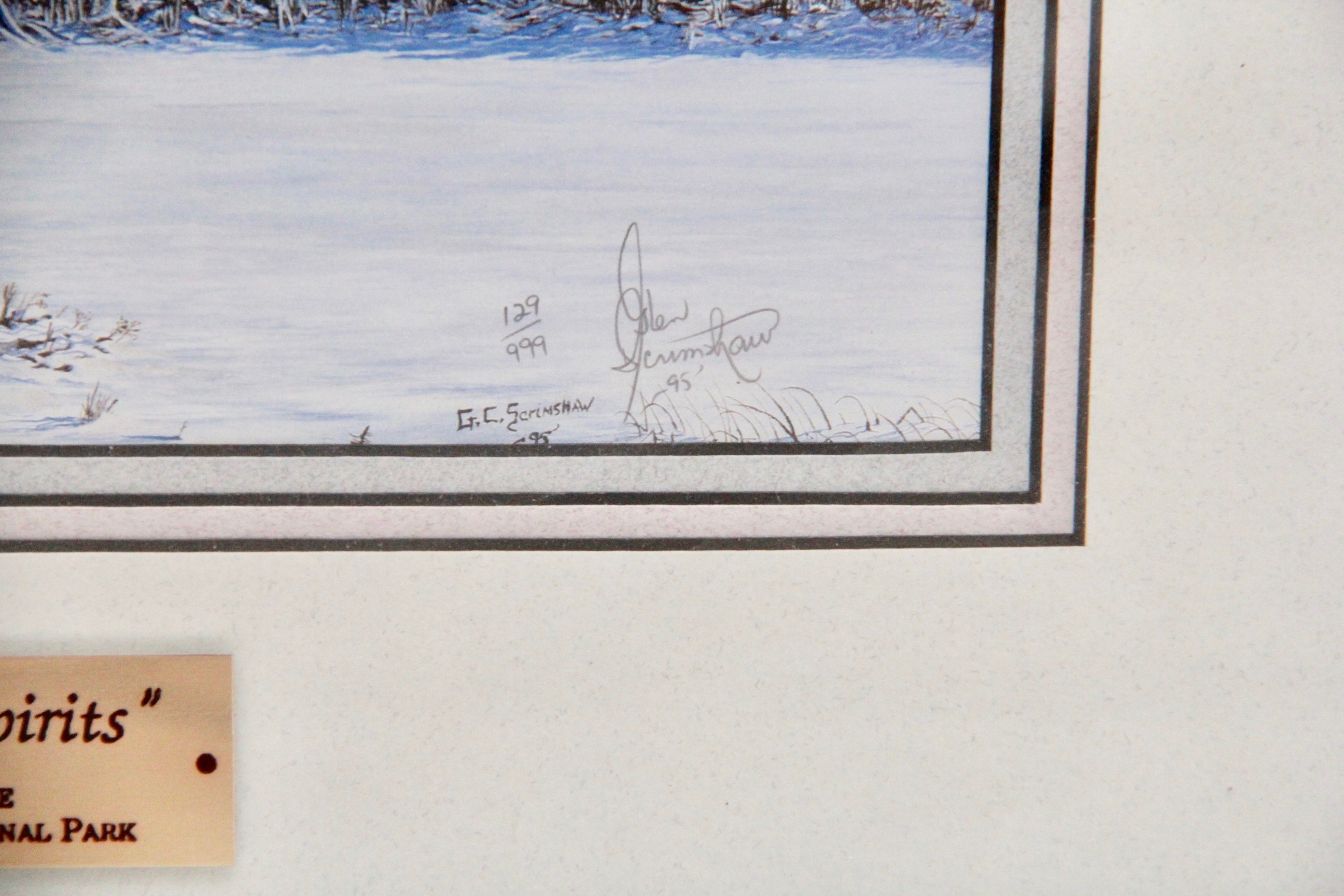 After Glen Scrimshaw Limited Edition Lithograph "Northern Spirits"