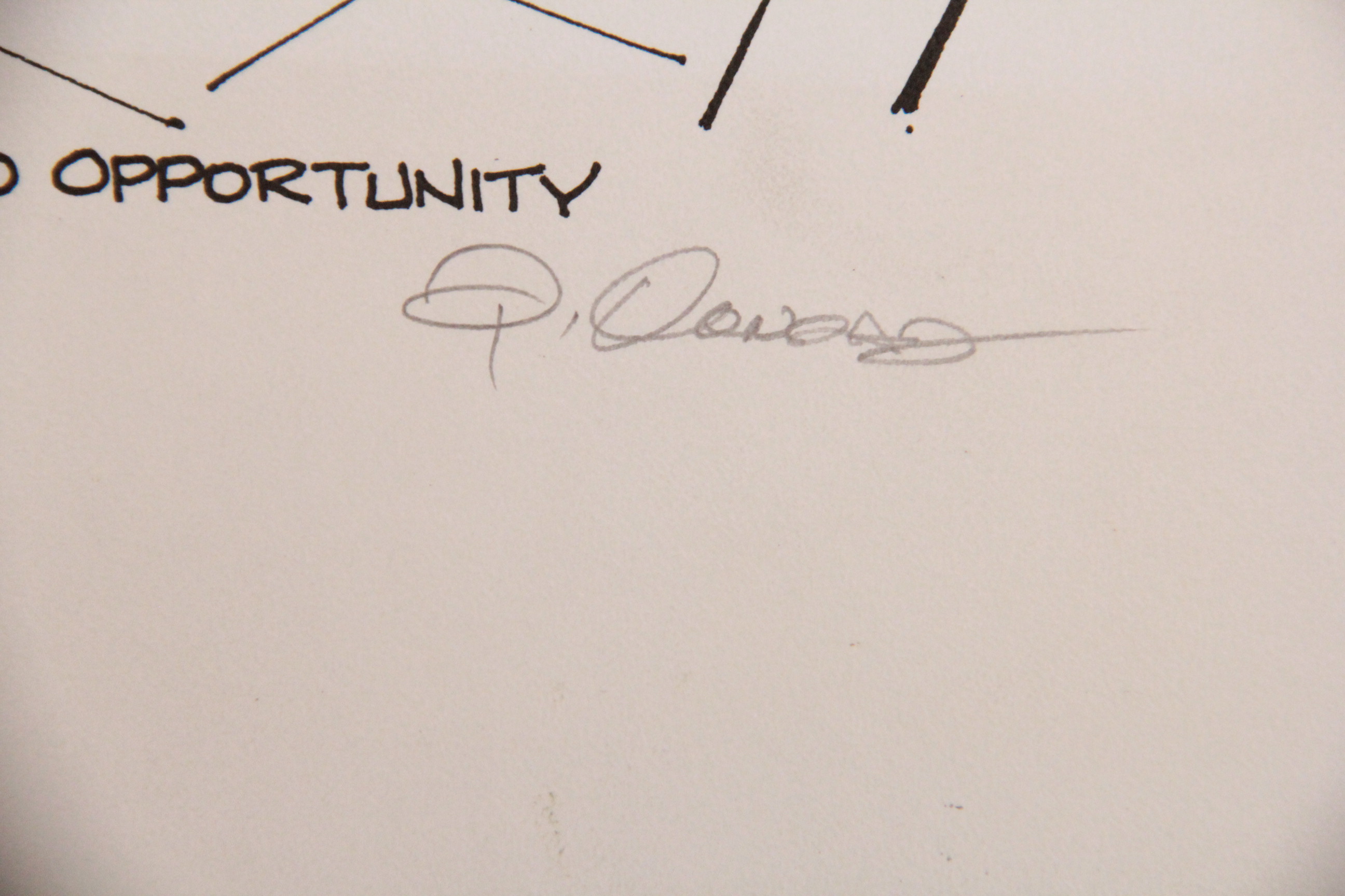 Paul Conrad Lithograph on Paper "Photo Opportunity"