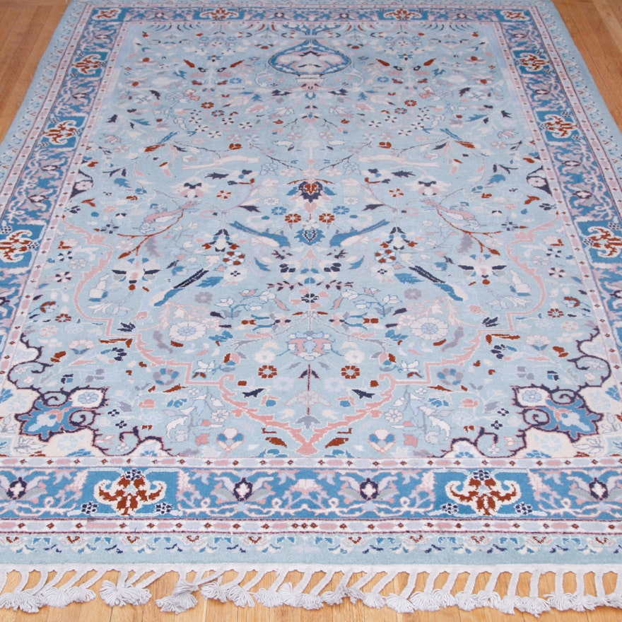 Hand-Knotted Moroccan "Moderne" Wool Area Rug