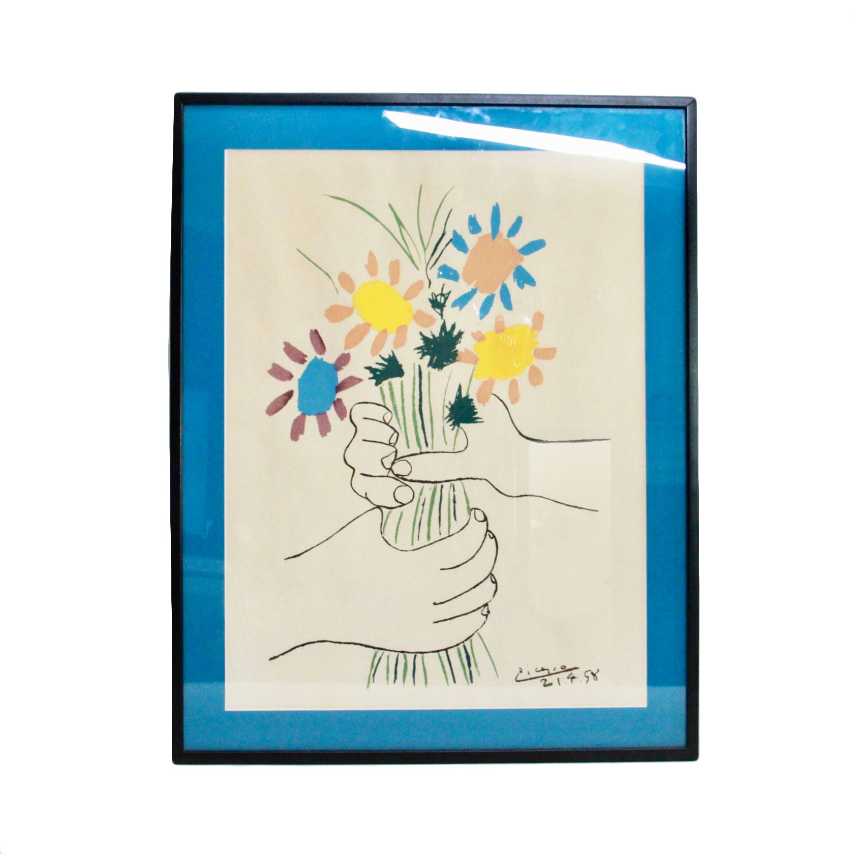After Pablo Picasso Reproduction Lithograph "Bouquet of Peace"