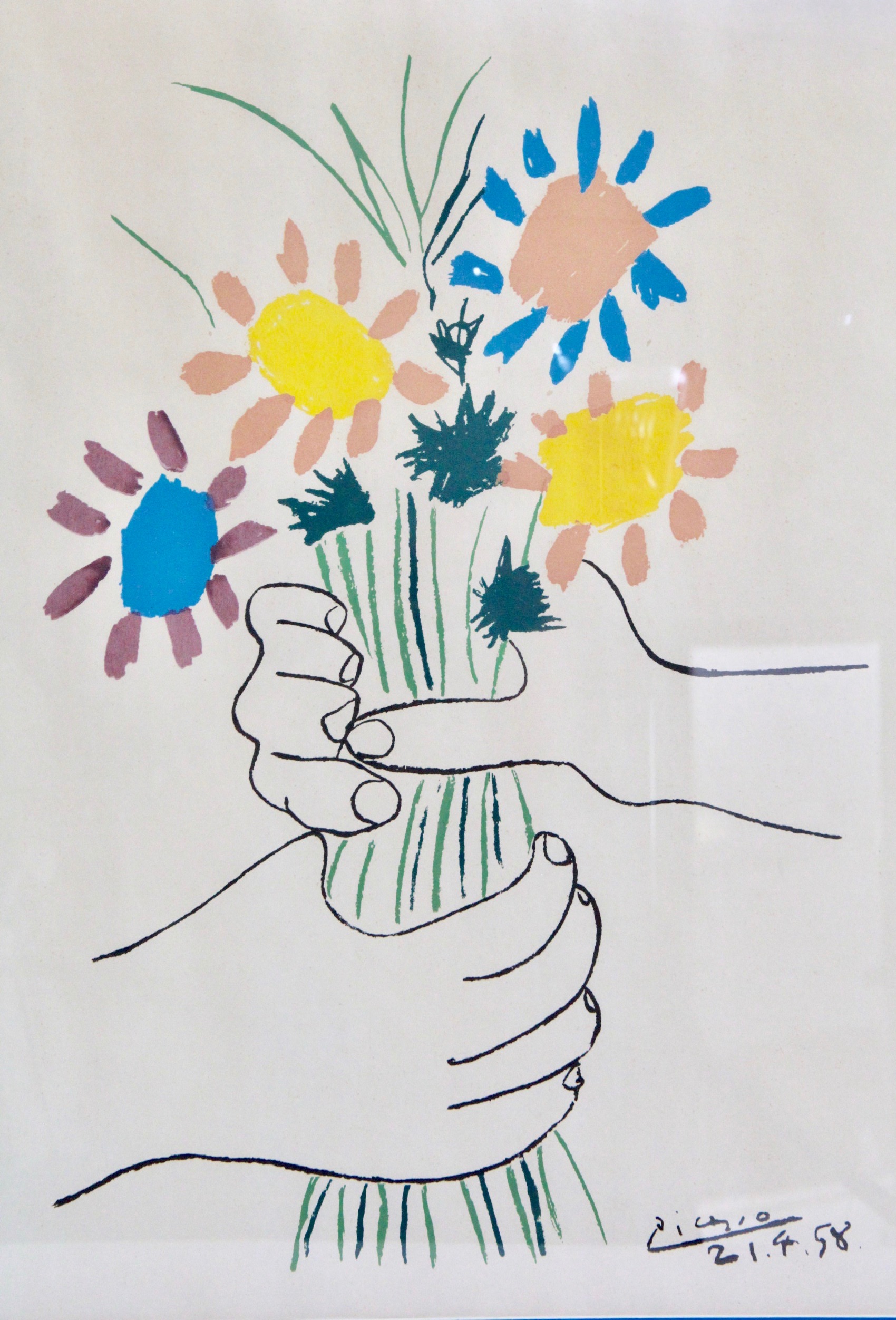 After Pablo Picasso Reproduction Lithograph "Bouquet of Peace"