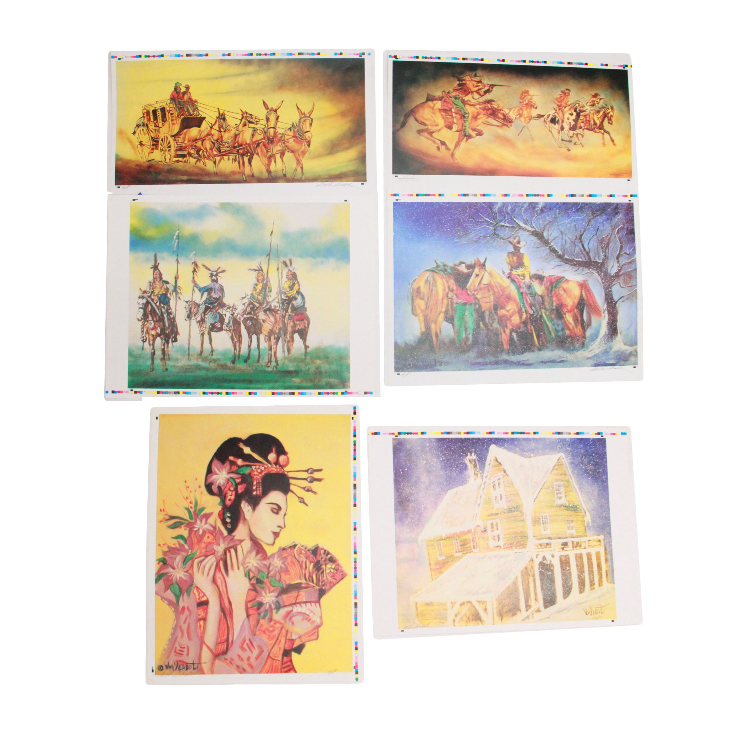 After William Verdult Artist's Proof Offset Lithographs