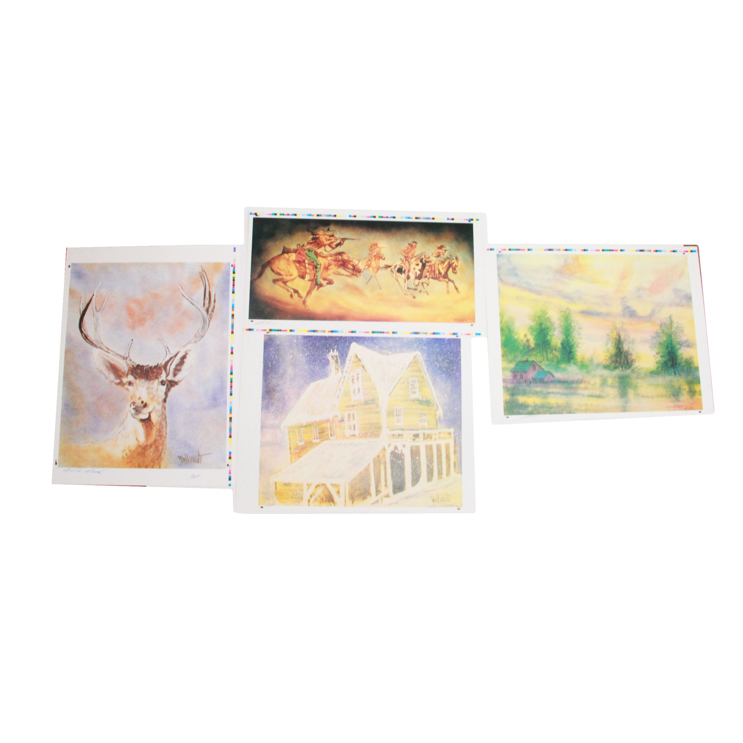 William Verdult Artist Proof Offset Lithographs of Paintings