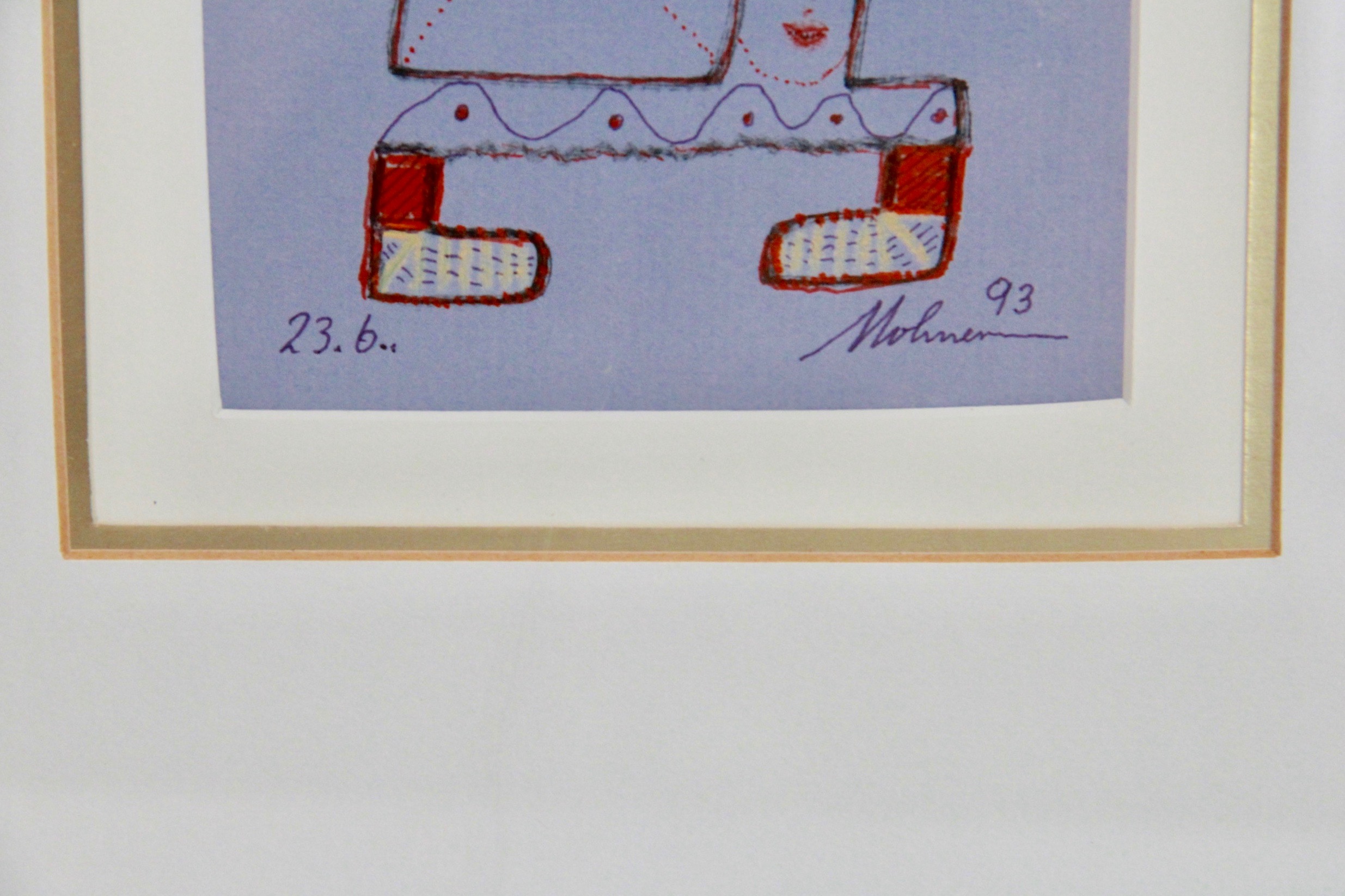 1993 Carl Mohner Mixed Media Artwork