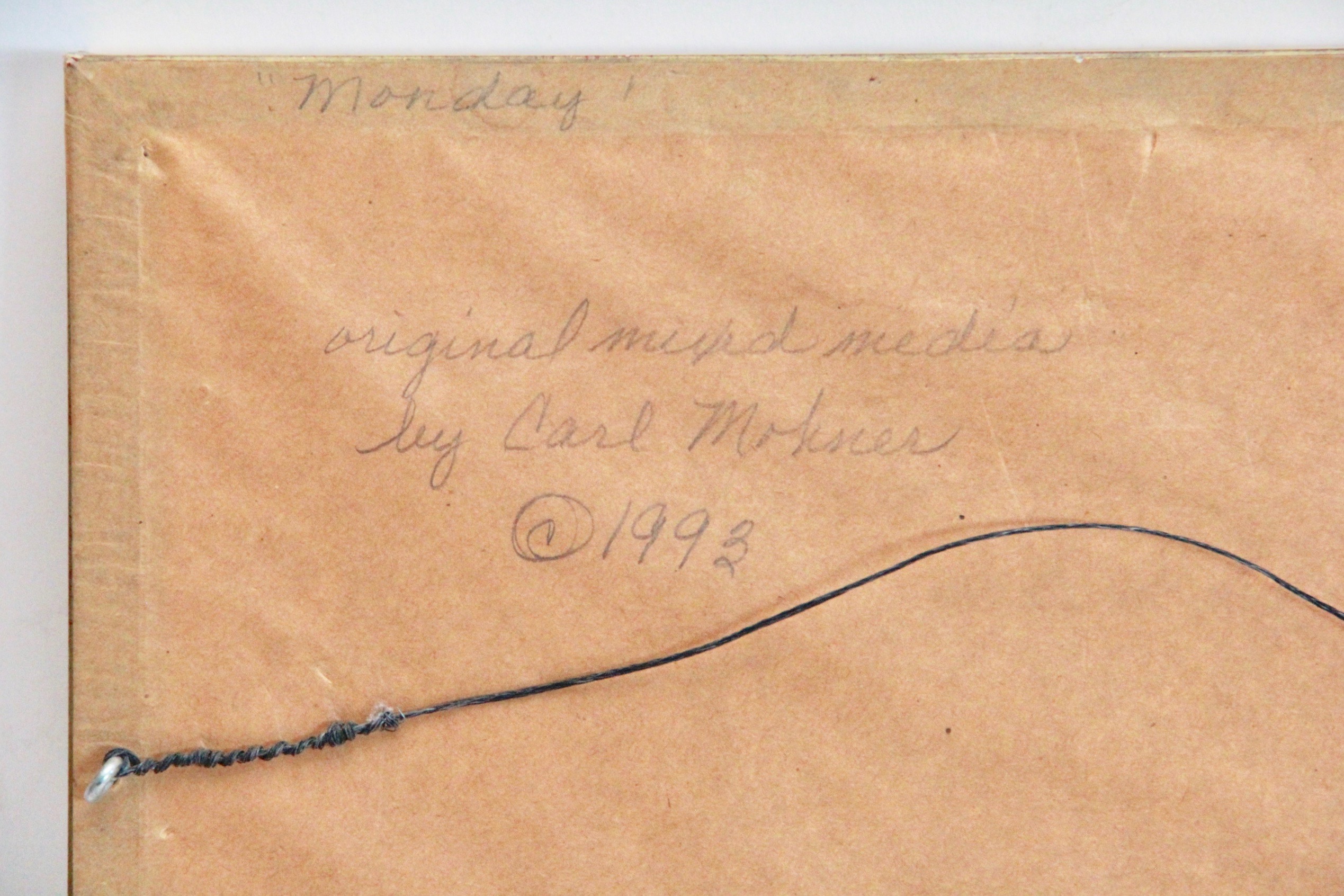 1993 Carl Mohner Mixed Media Artwork