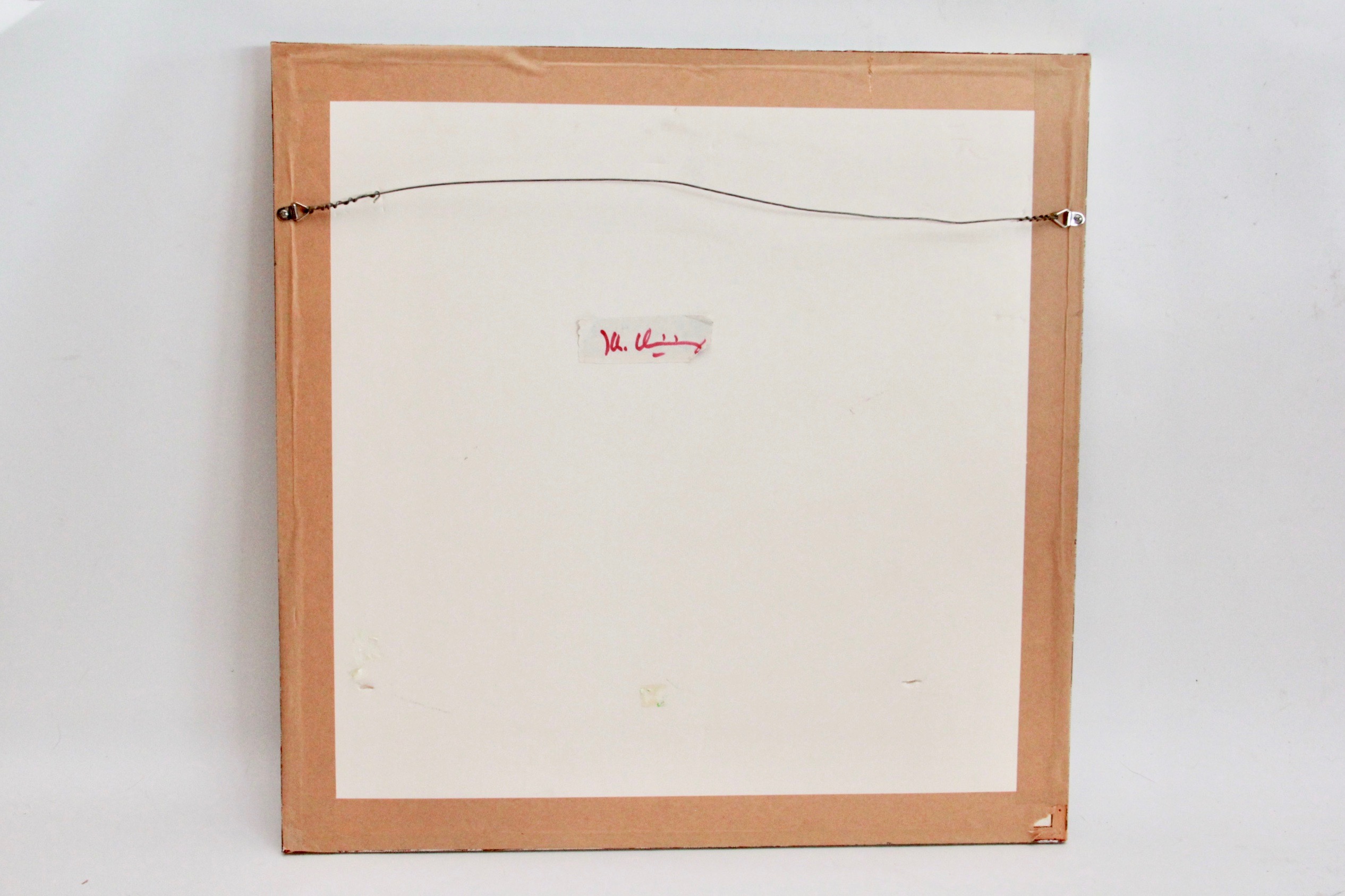 East Asian Inspired Intaglio Print on Black Paper