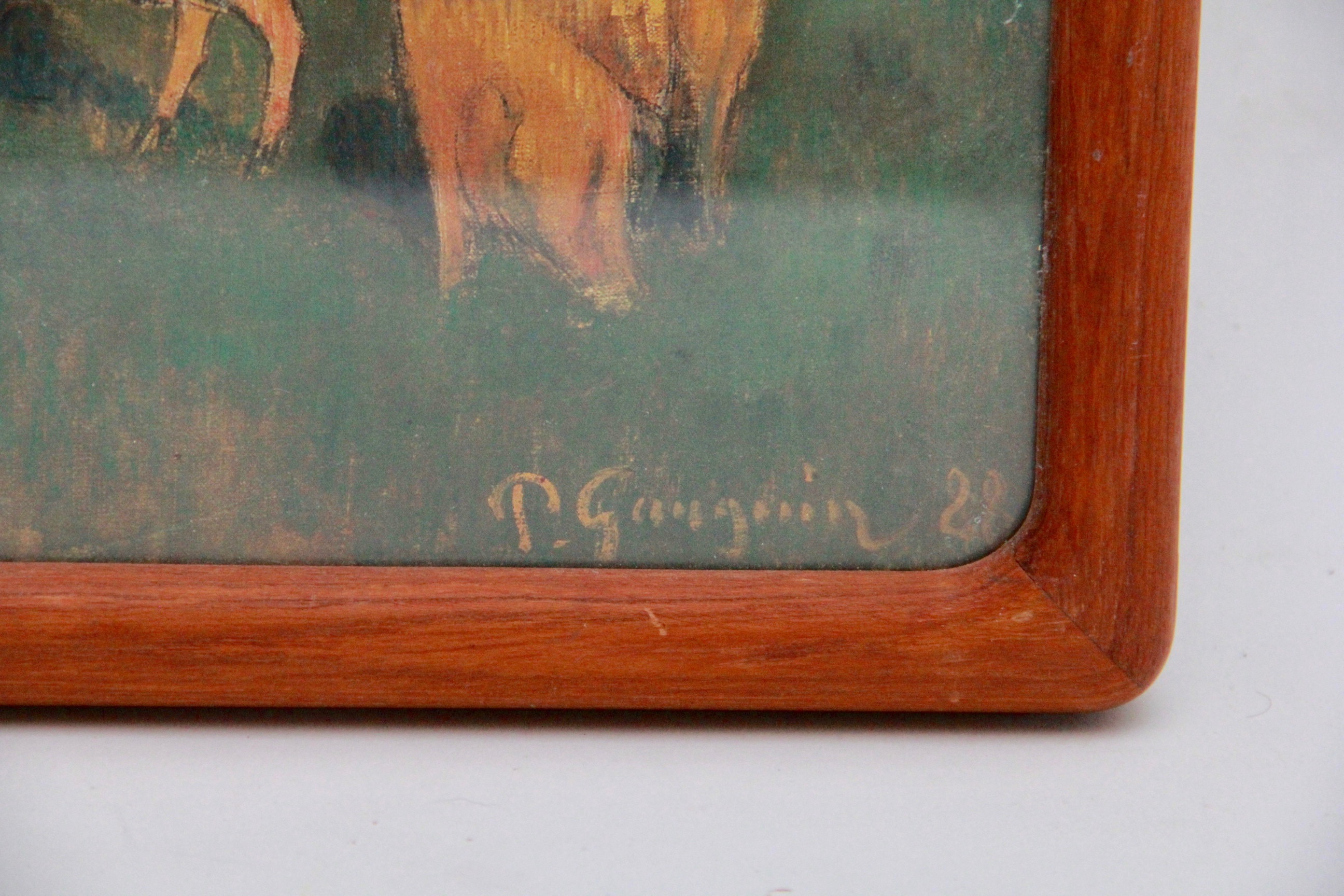 After Paul Gauguin "The Swineherd" Giclee Print