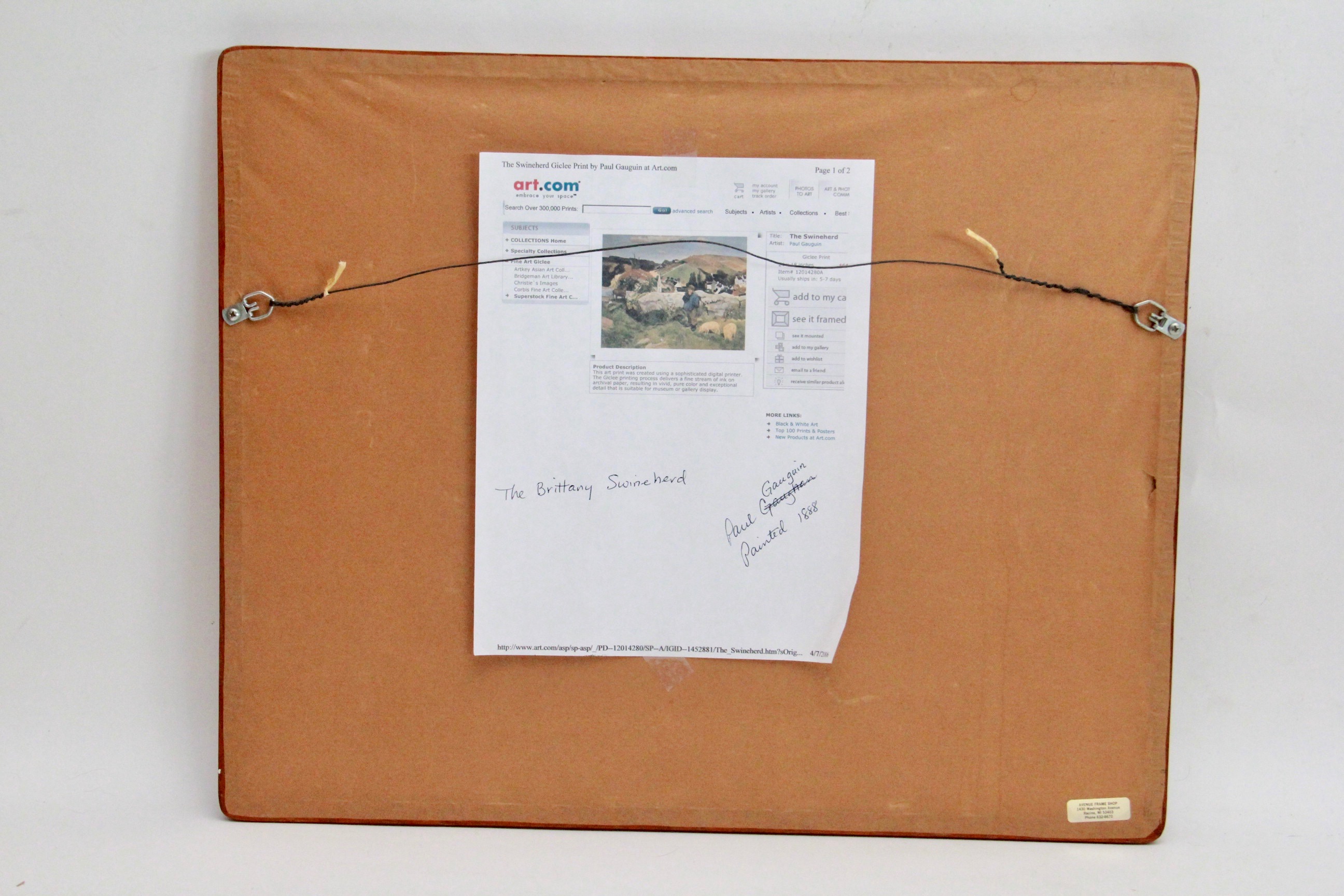 After Paul Gauguin "The Swineherd" Giclee Print