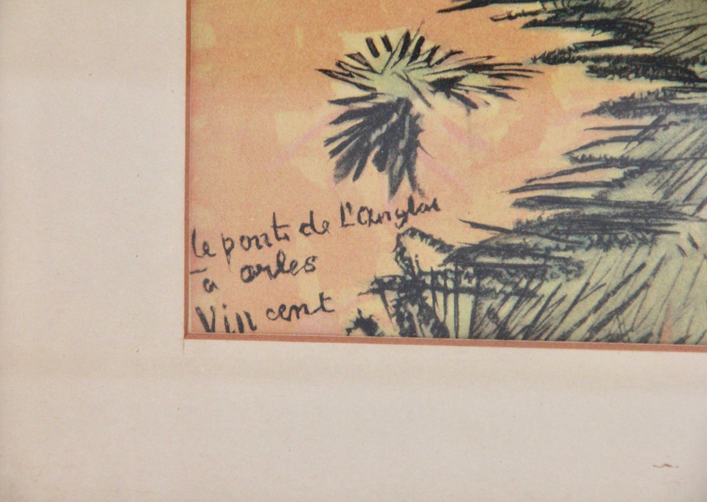 Vincent Van Gogh Reproduction Print After "Pont Van-Gogh Arles"