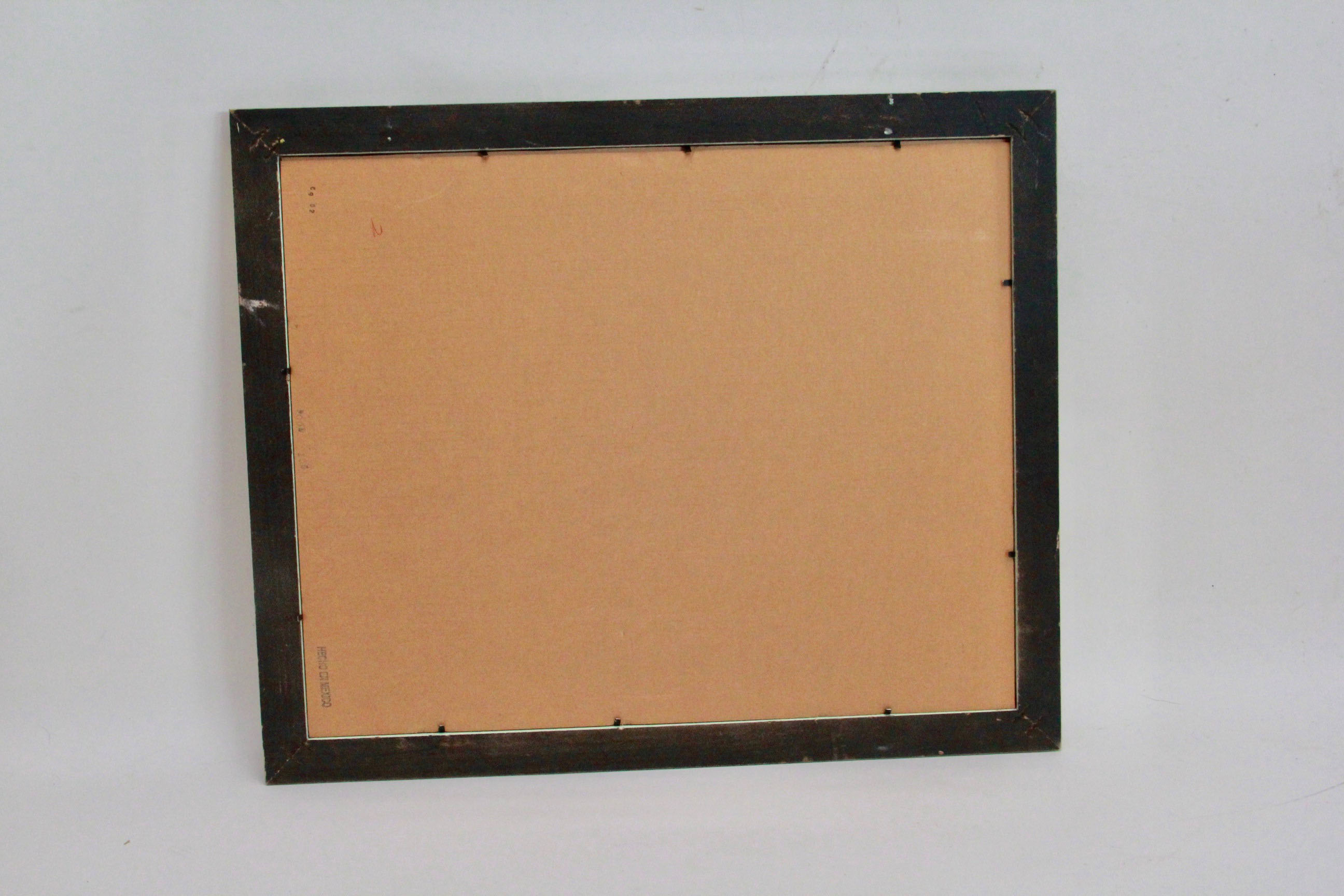 Pastel Cityscape and After Salvador Dalí Reproduction Print "Rod and Gun"