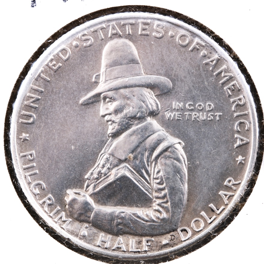 1920 Pilgrim Tercentenary Commemorative Silver Half Dollar