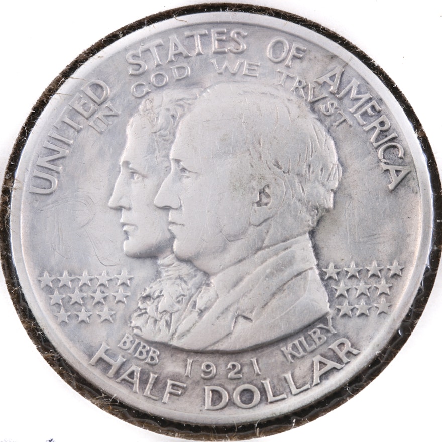 1921 Alabama Commemorative Silver Half Dollar