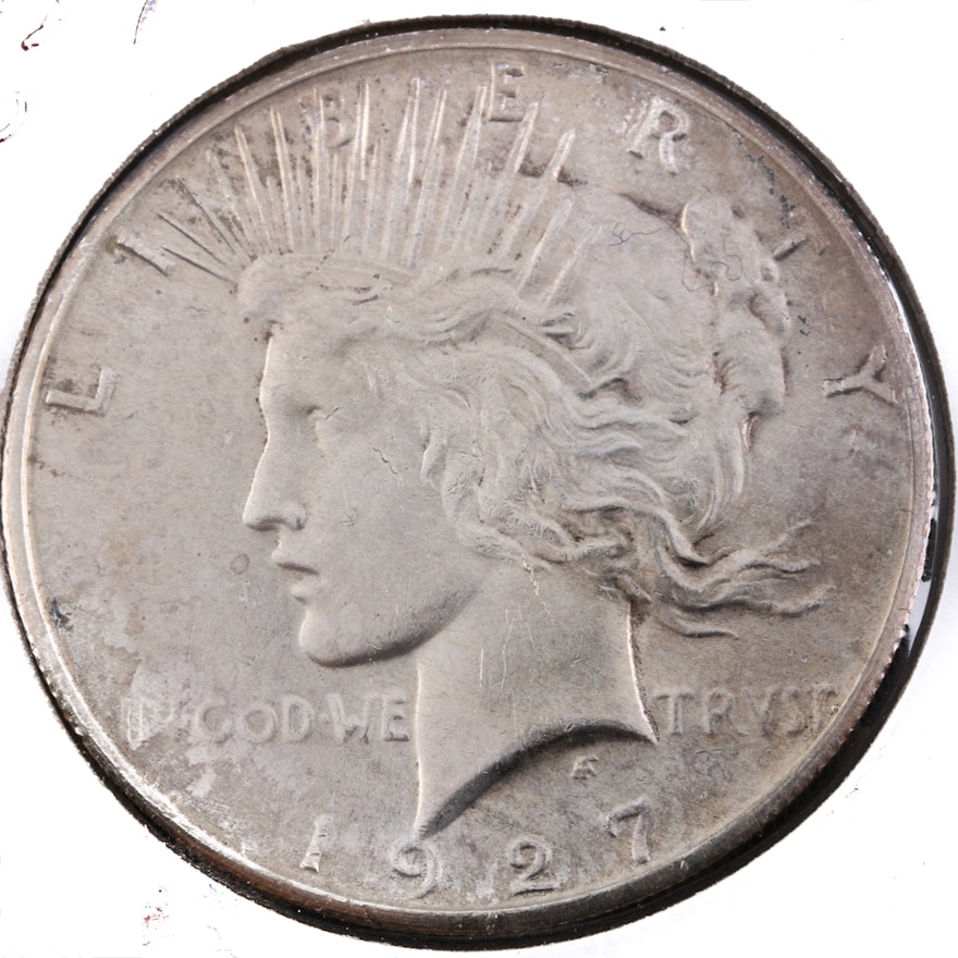 1927 Silver Peace Dollar