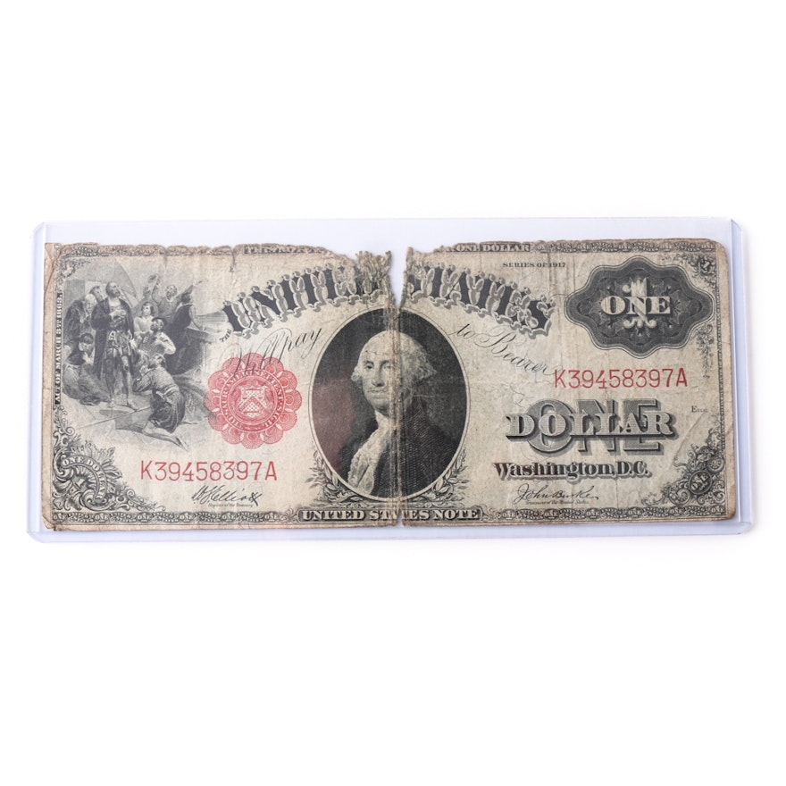 Series of 1917 One Dollar United States Note