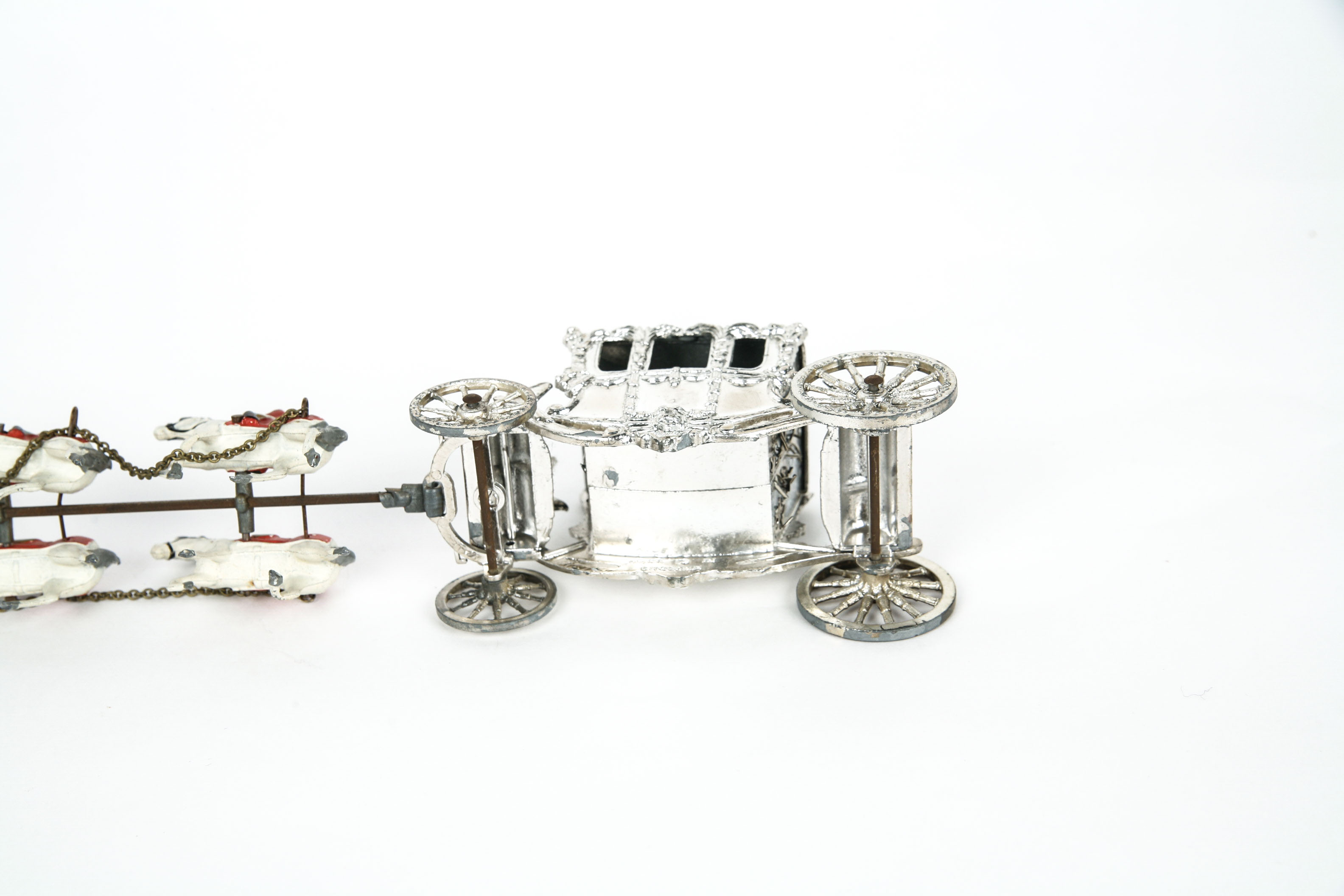 Vintage Cast Aluminum Queen Elizabeth II Coronation Chariot Toy