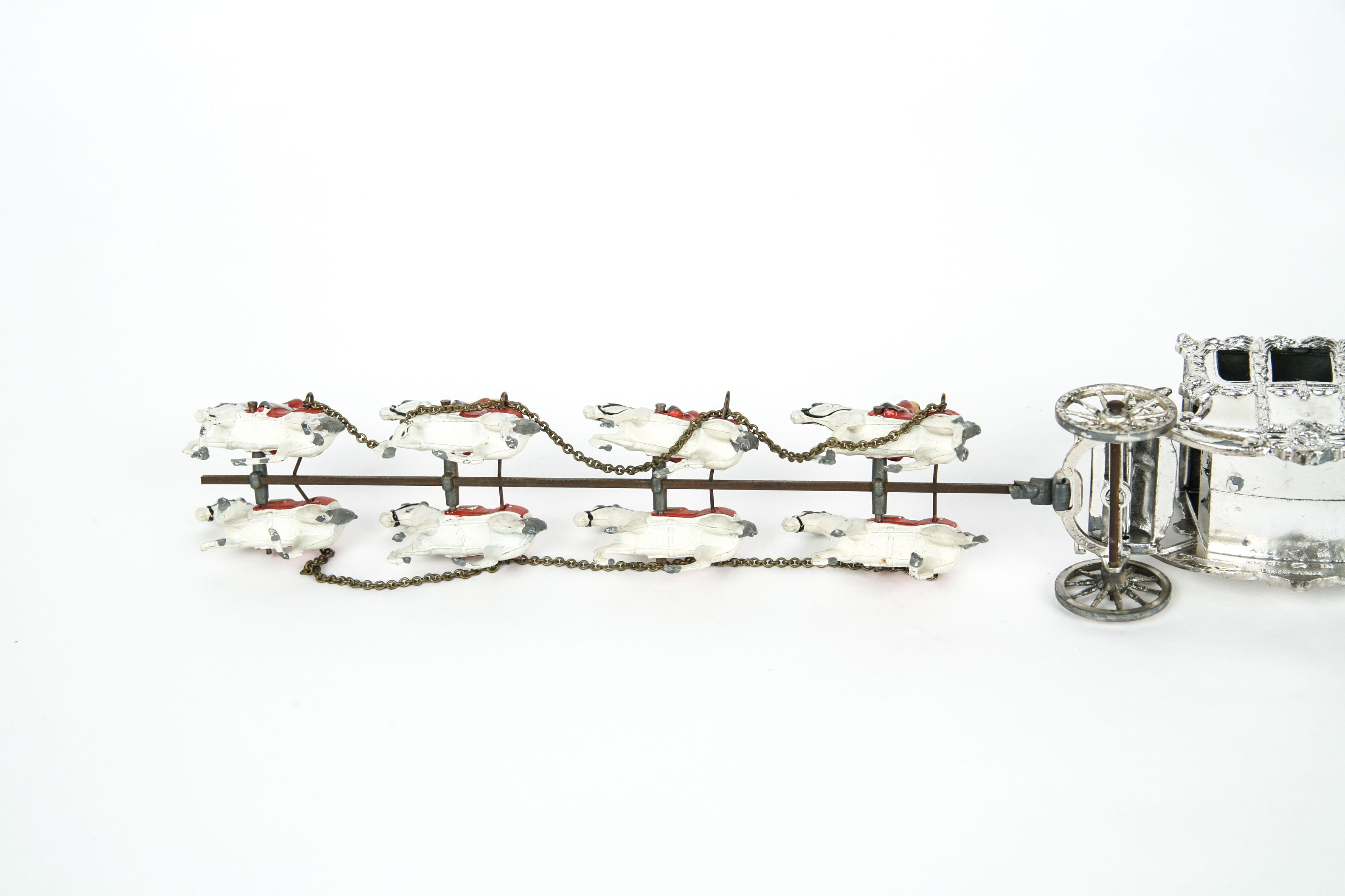 Vintage Cast Aluminum Queen Elizabeth II Coronation Chariot Toy