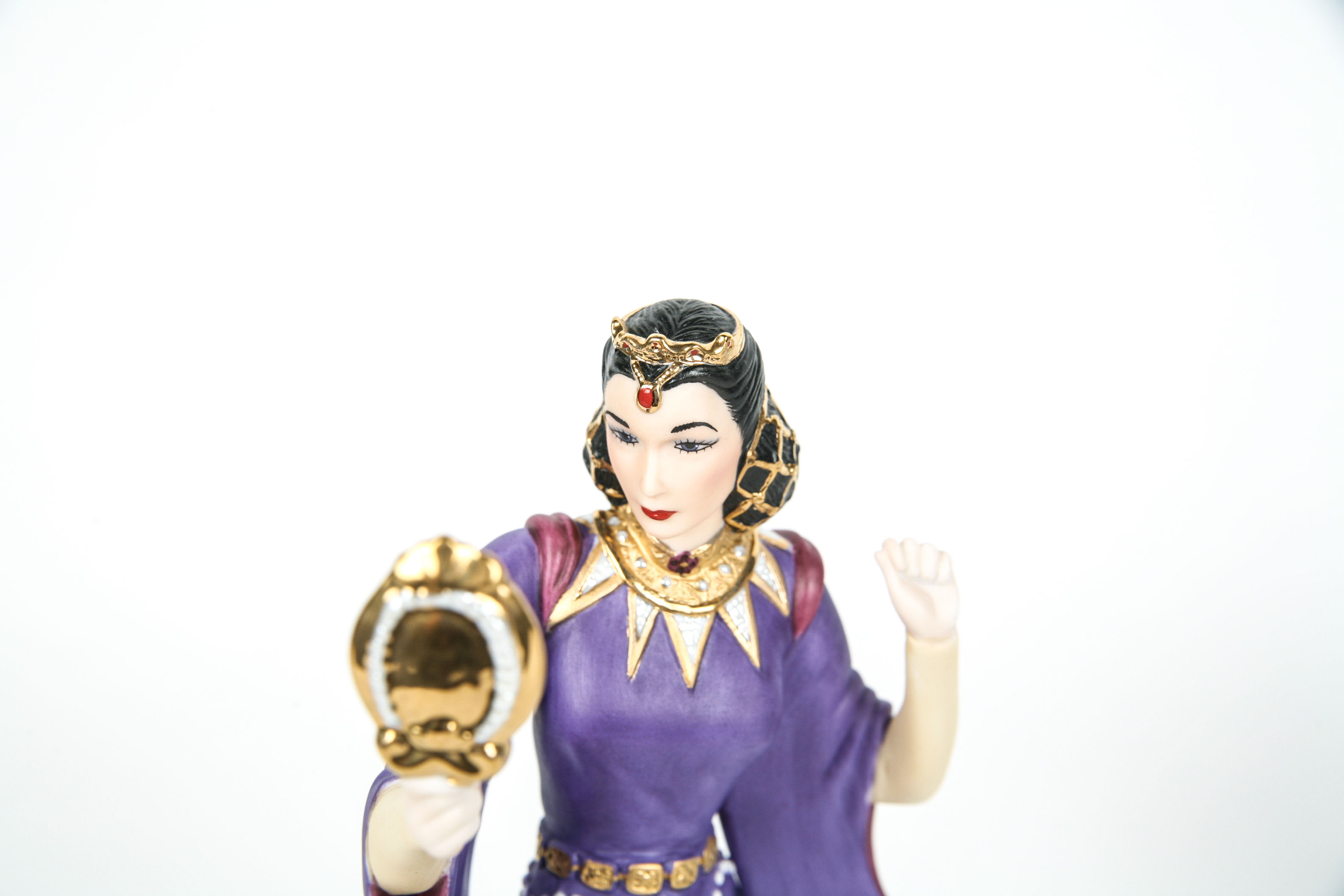 Two Limited Edition Lenox Porcelain Figurines "Snow White " and " The Evil Stepmother".